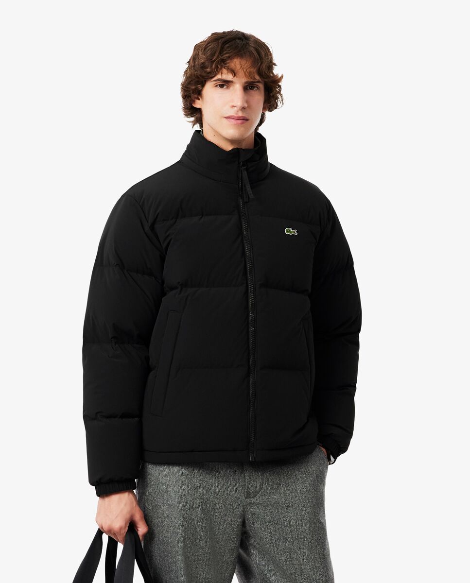 Chaqueta de hombre acolchada con capucha hidrófuga - Lacoste - Negro Negro-1