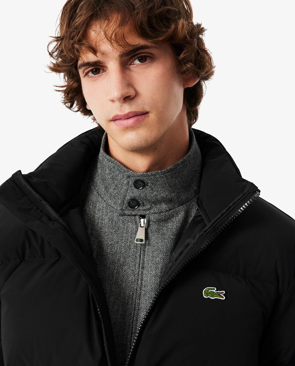 Chaqueta de hombre acolchada con capucha hidrófuga - Lacoste - Negro Negro-3