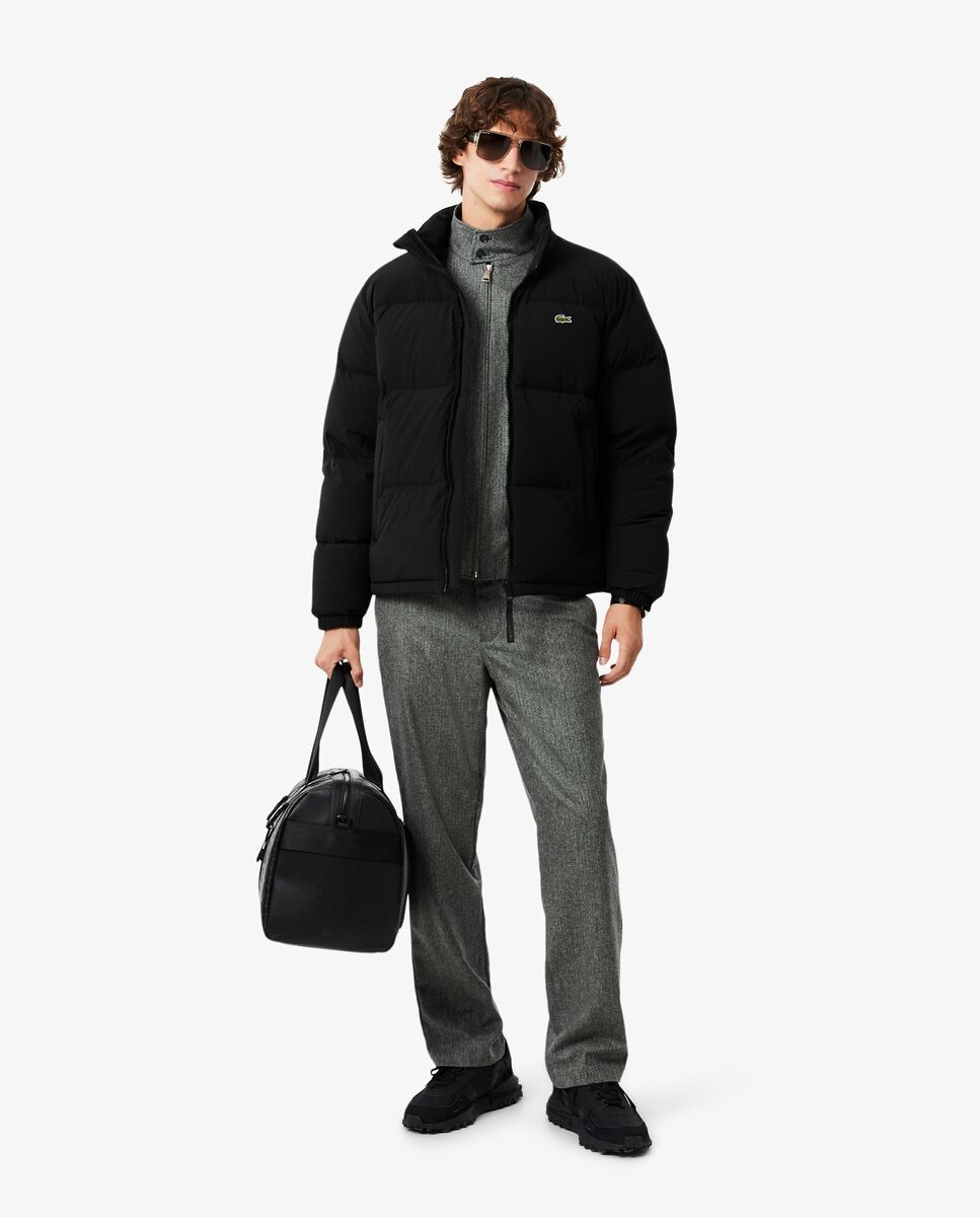 Chaqueta de hombre acolchada con capucha hidrófuga - Lacoste - Negro Negro-4