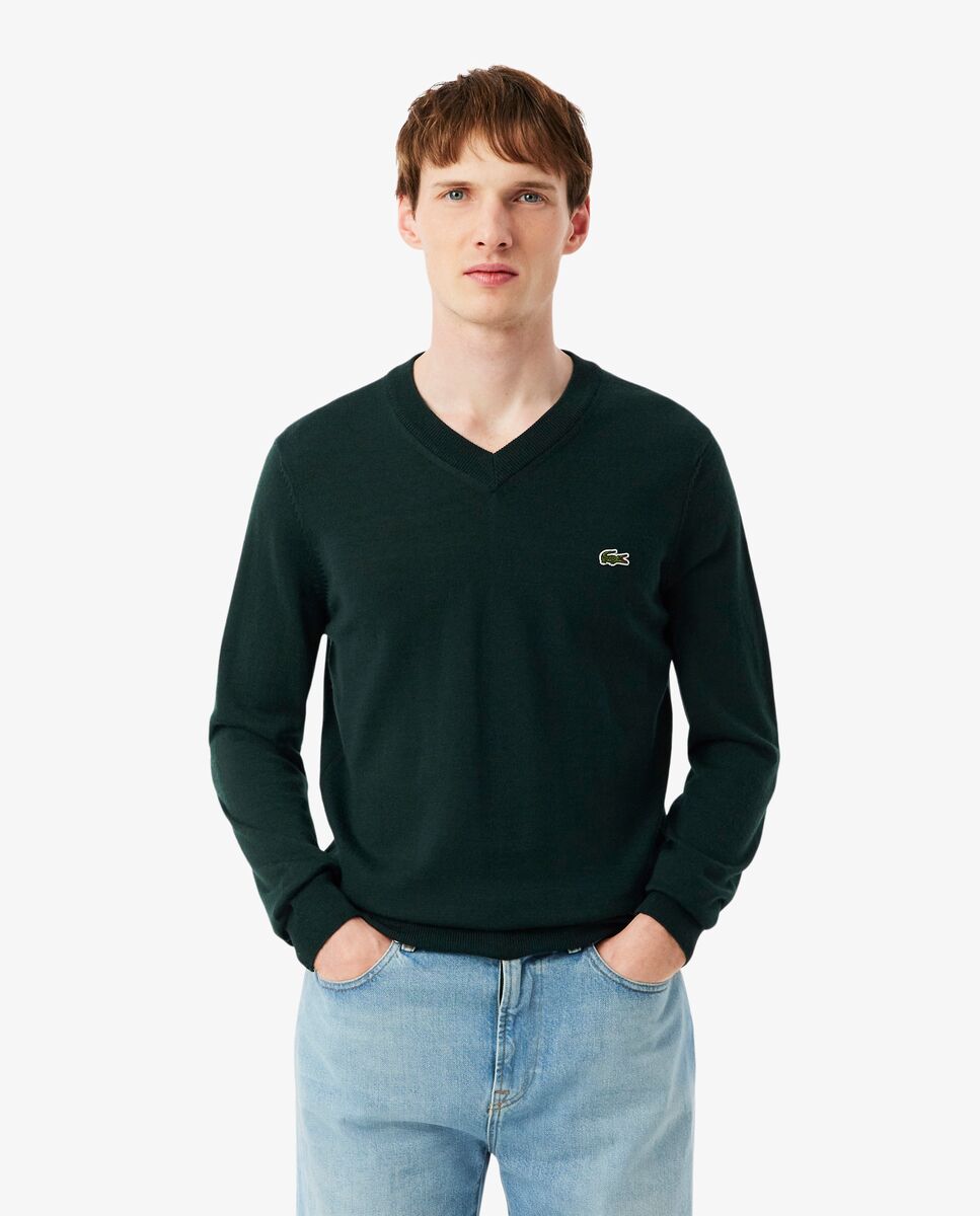 Jersey de hombre de lana - Lacoste - Verde Verde-1