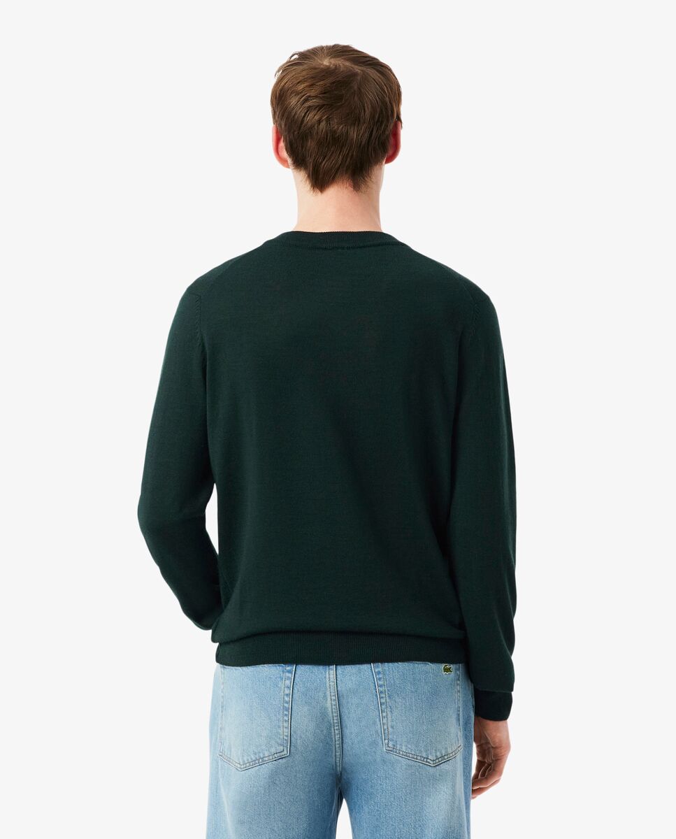 Jersey de hombre de lana - Lacoste - Verde Verde-2