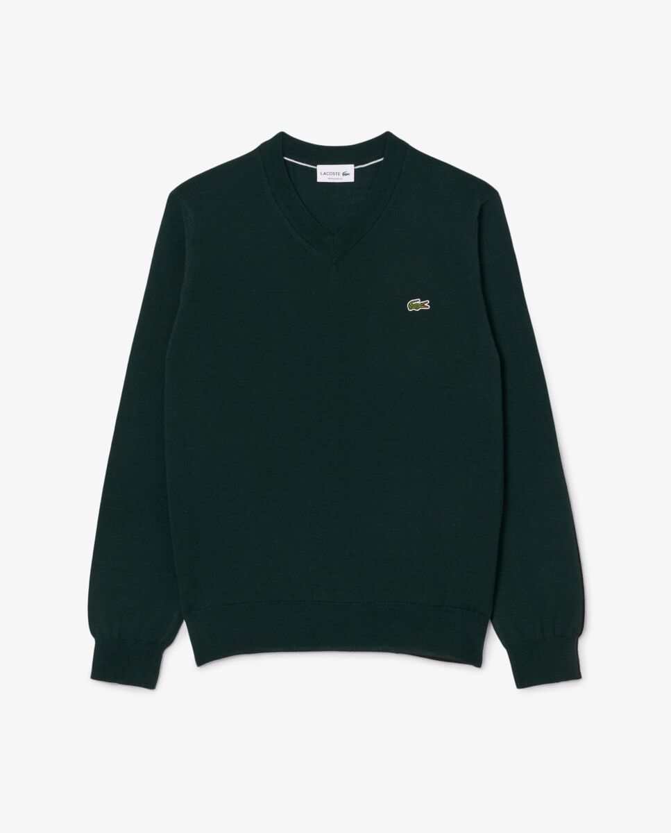 Jersey de hombre de lana - Lacoste - Verde Verde-6