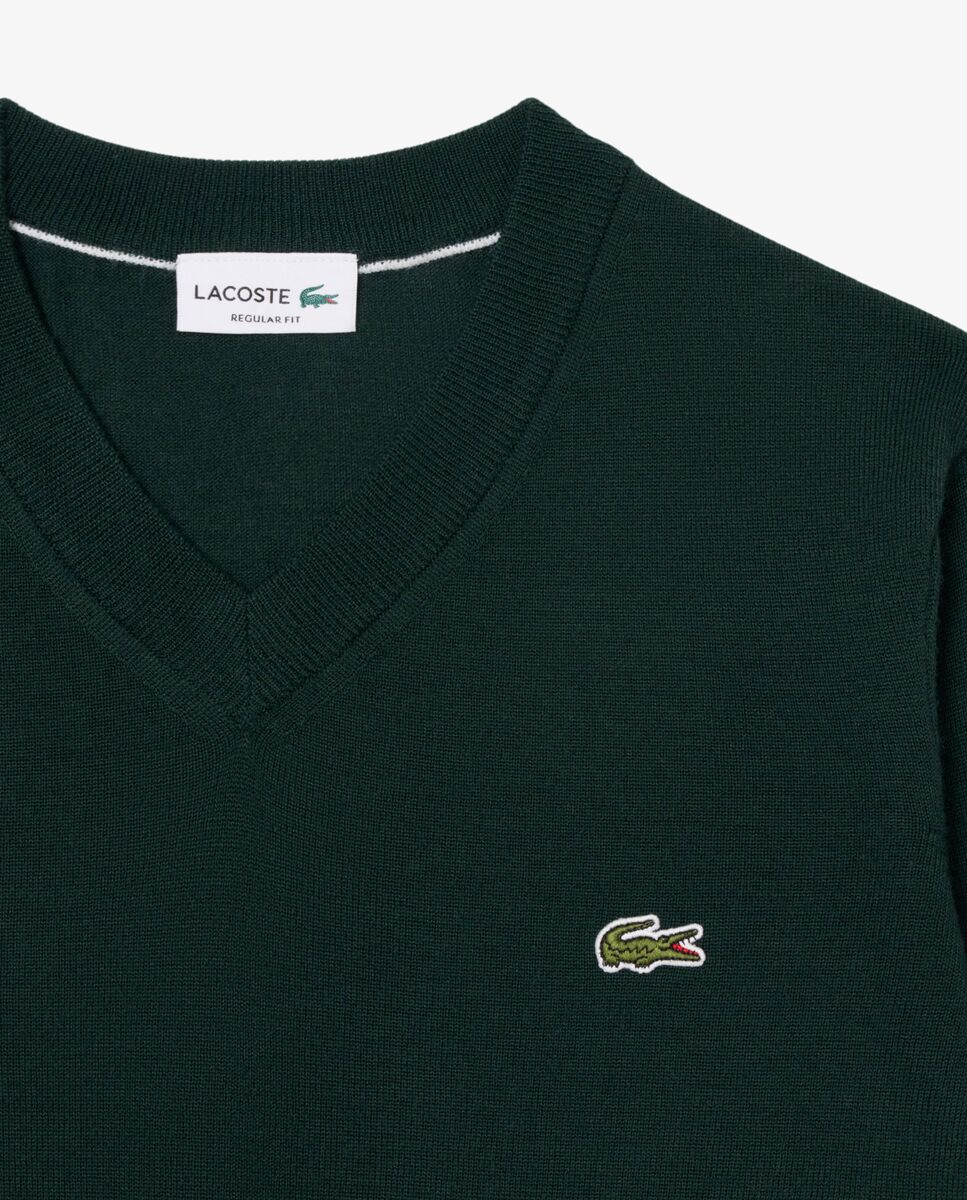 Jersey de hombre de lana - Lacoste - Verde Verde-5