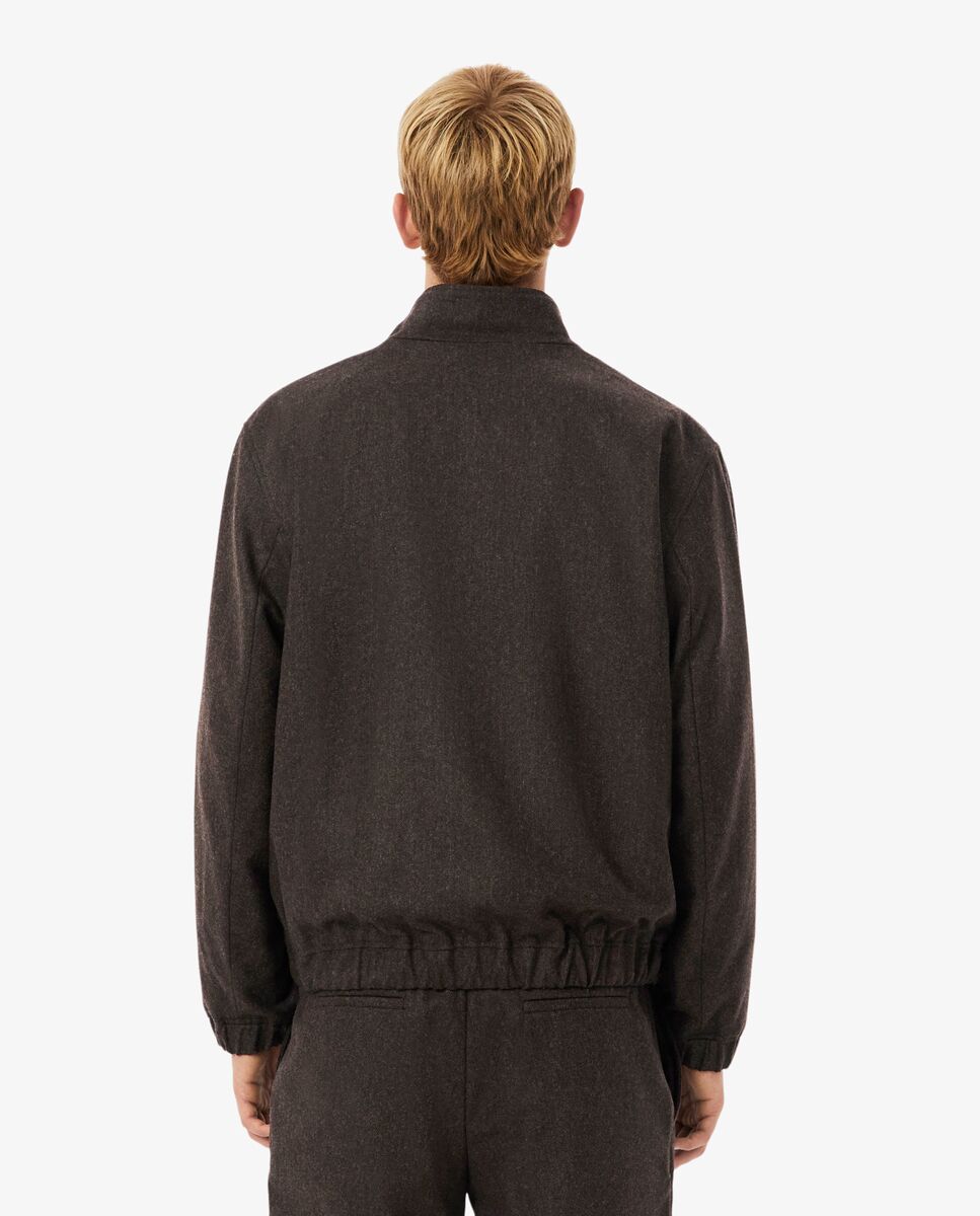 Chaqueta de hombre harrington de lana en - Lacoste - Marrón Marrón-2