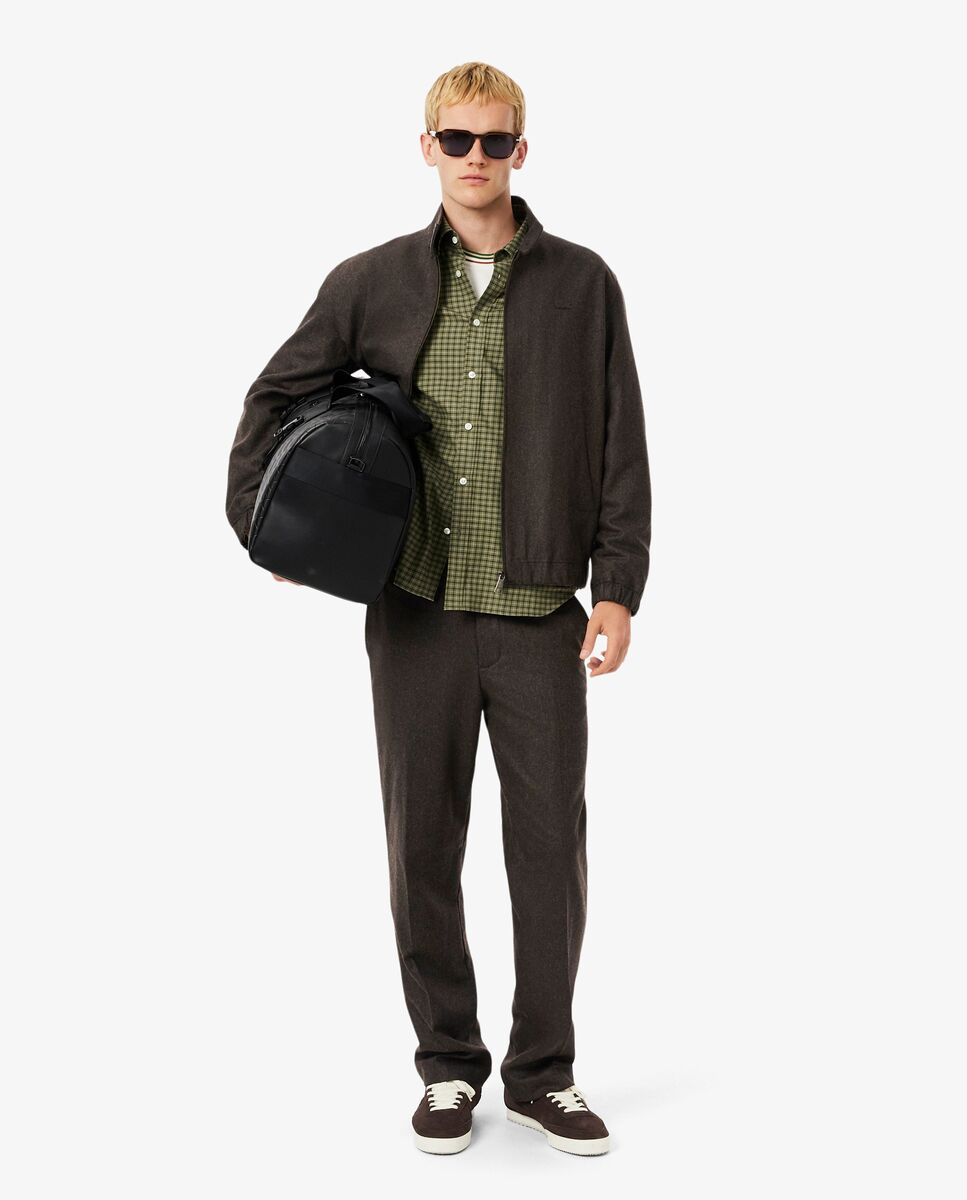 Chaqueta de hombre harrington de lana en - Lacoste - Marrón Marrón-4
