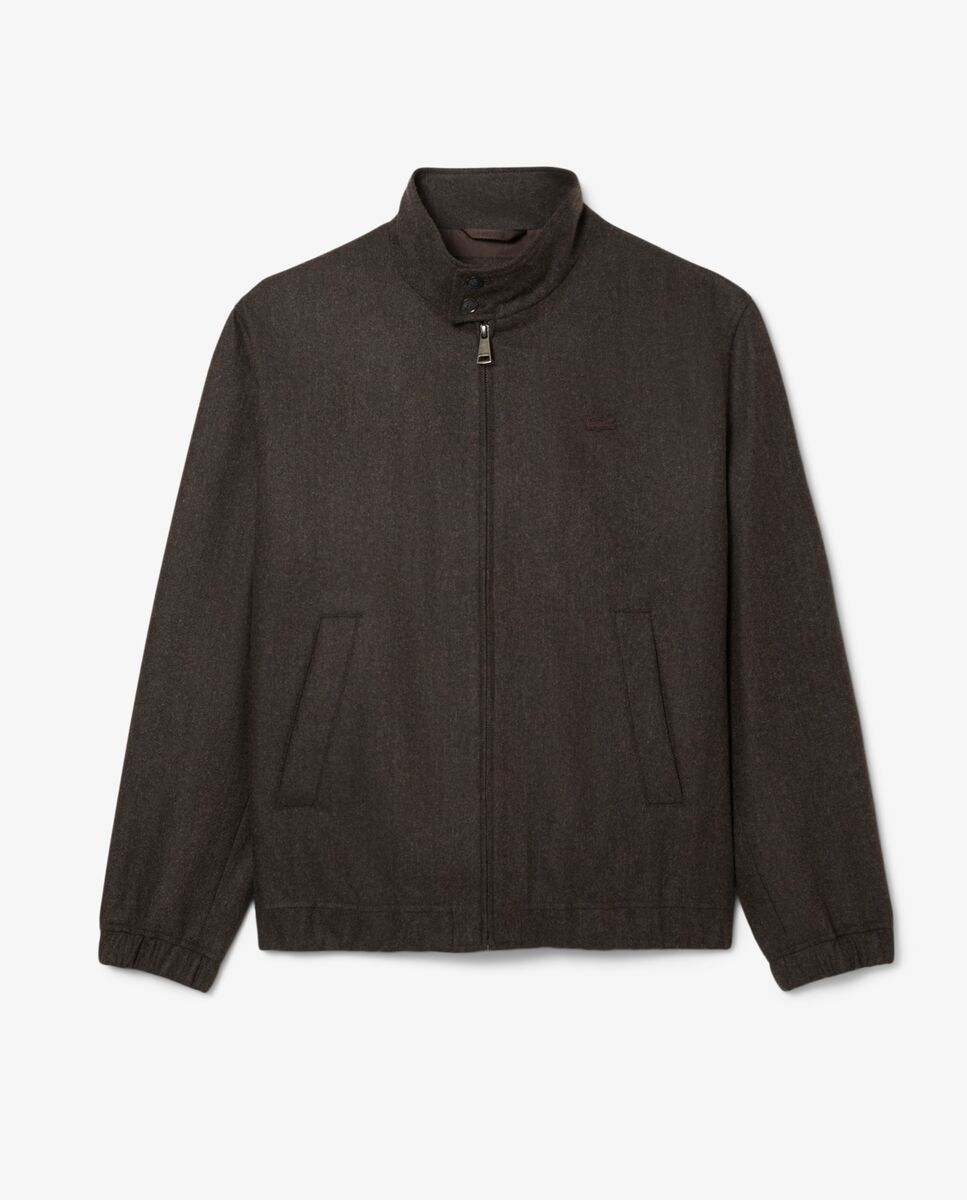 Chaqueta de hombre harrington de lana en - Lacoste - Marrón Marrón-6