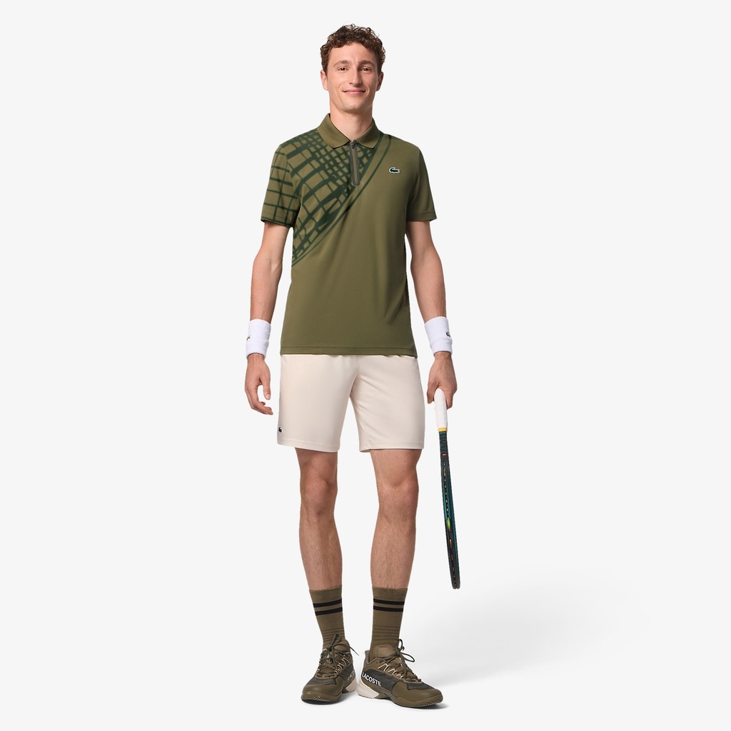 Polo de tennis ultra seco Lacoste - Verde militar Verde militar-1