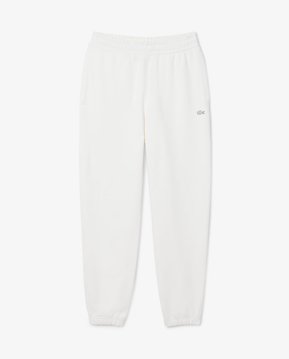 Pantalón unisex de chándal unisex de felpa - Lacoste - Blanco Blanco-6