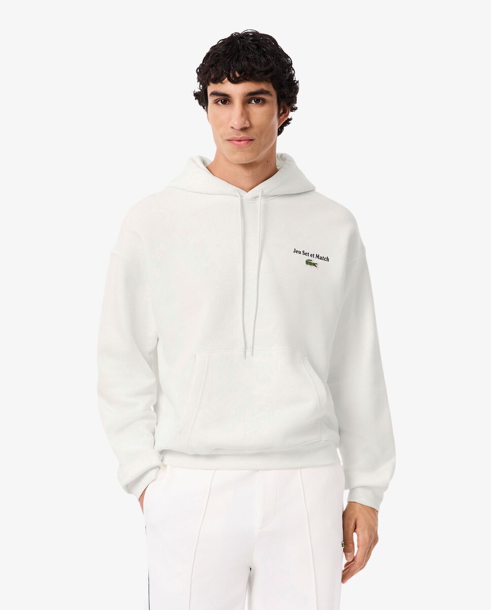 Sudadera de hombre con capucha con múltiples estampadas - Lacoste - Blanco Blanco-1