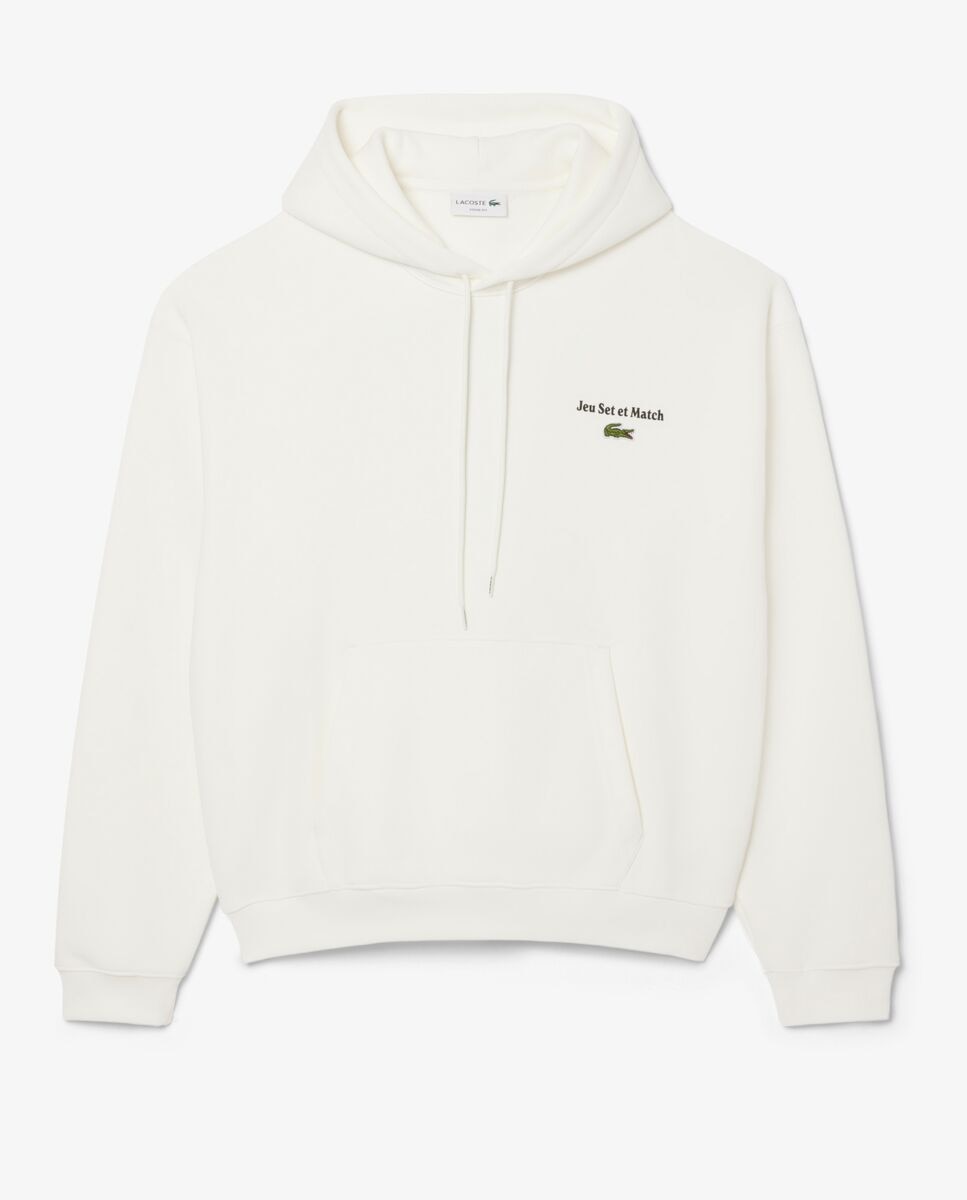 Sudadera de hombre con capucha con múltiples estampadas - Lacoste - Blanco Blanco-6