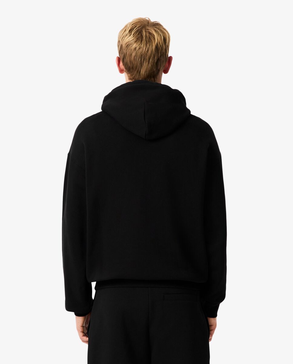 Sudadera de hombre con capucha de felpa estampada - Lacoste - Negro Negro-2