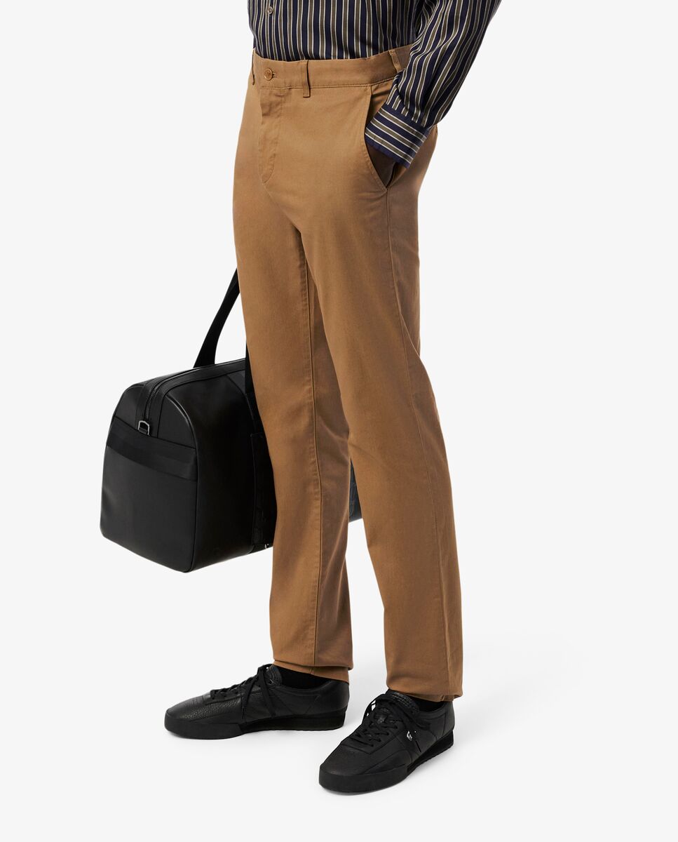 Pantalones joggers de hombre de algodón elástico - Caramelo Caramelo-3