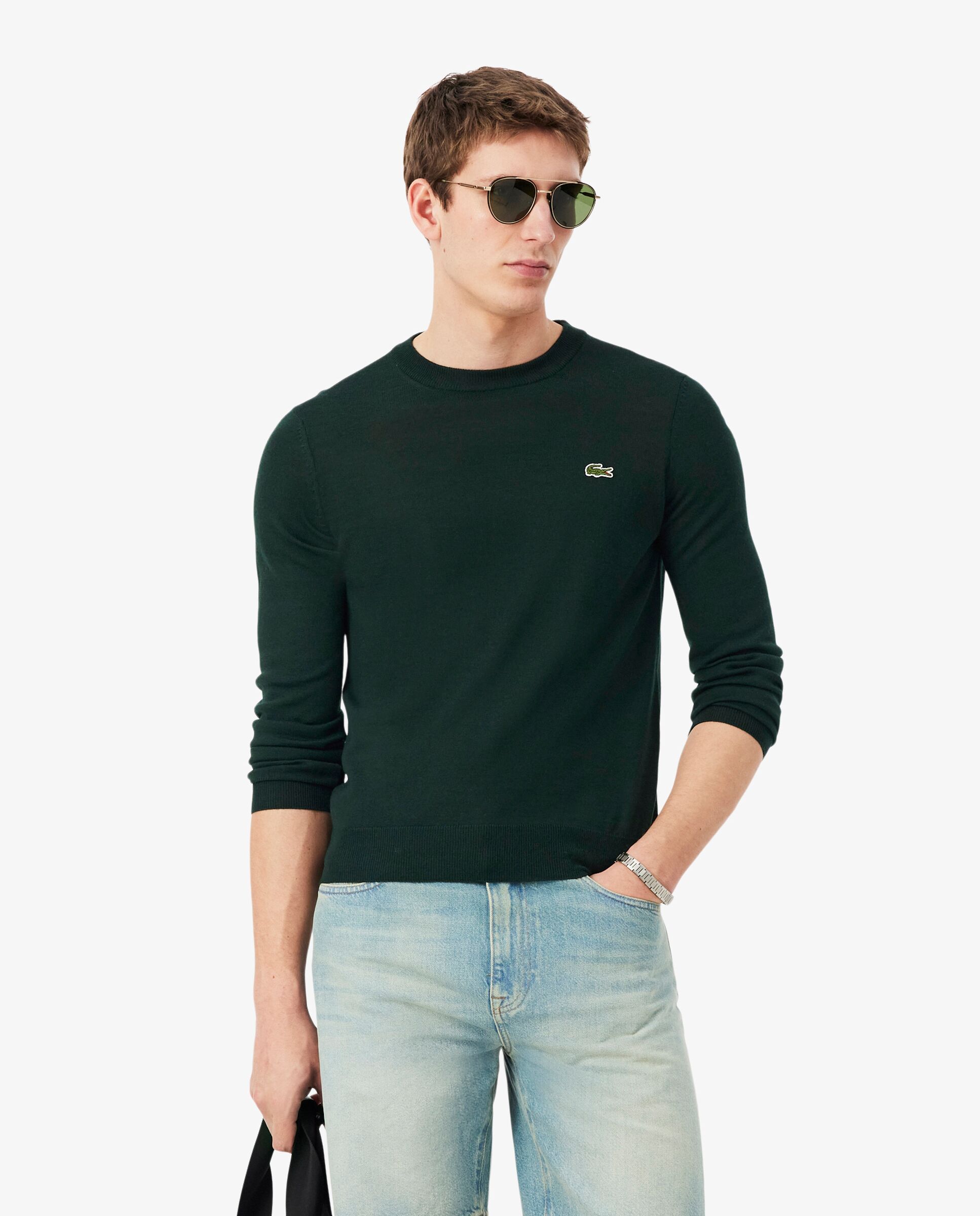 Jersey de hombre de lana - Lacoste - Verde Verde-1