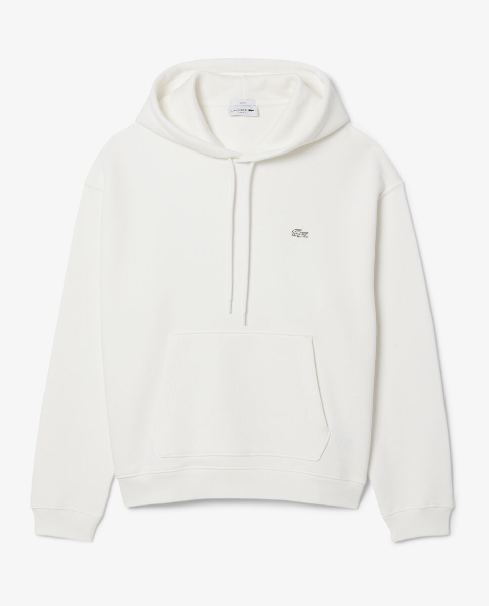 Sudadera unisex con capucha de felpa gruesa - Lacoste - Blanco Blanco-6