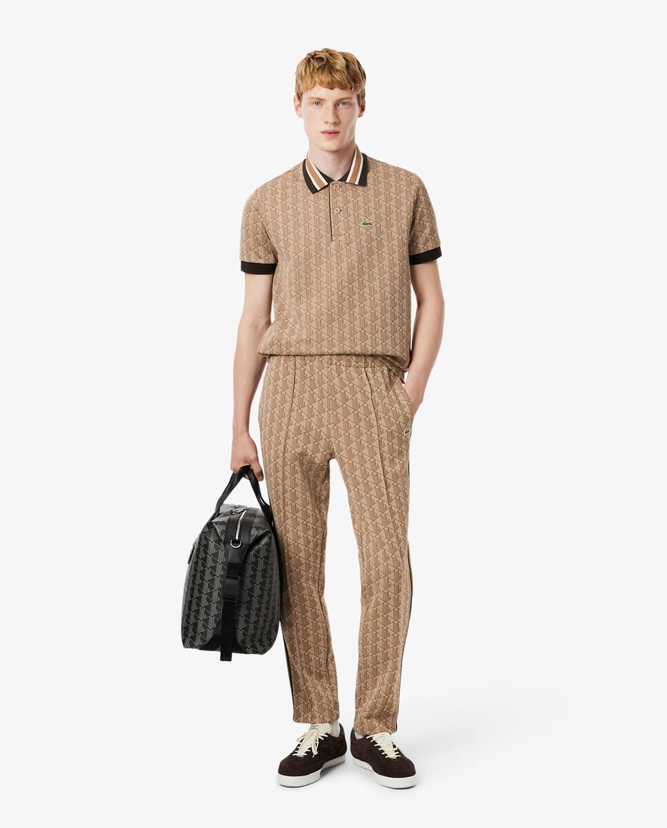 Pantalones joggers de hombre con monograma - Lacoste - Camel Camel-1