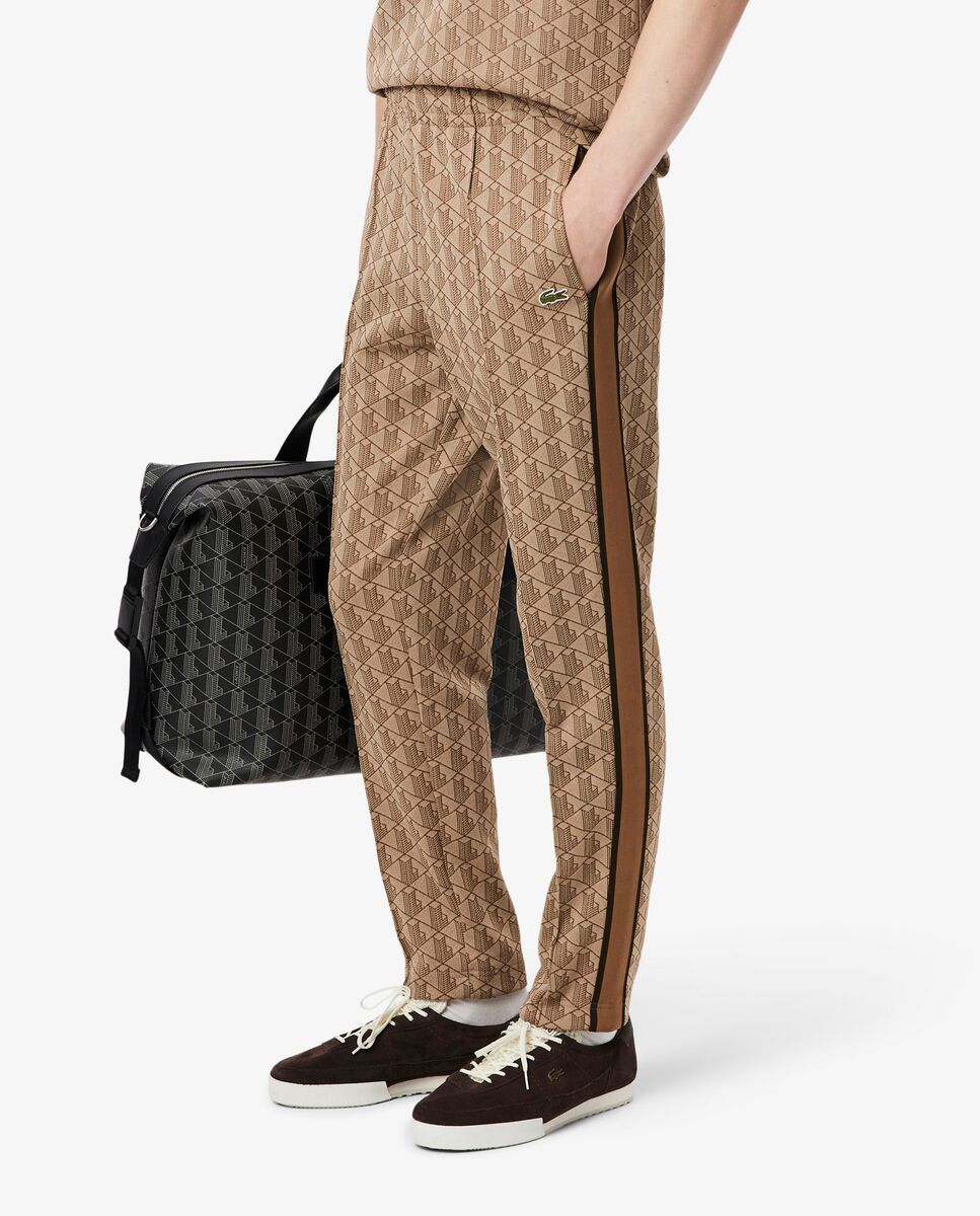 Pantalones joggers de hombre con monograma - Lacoste - Camel Camel-3