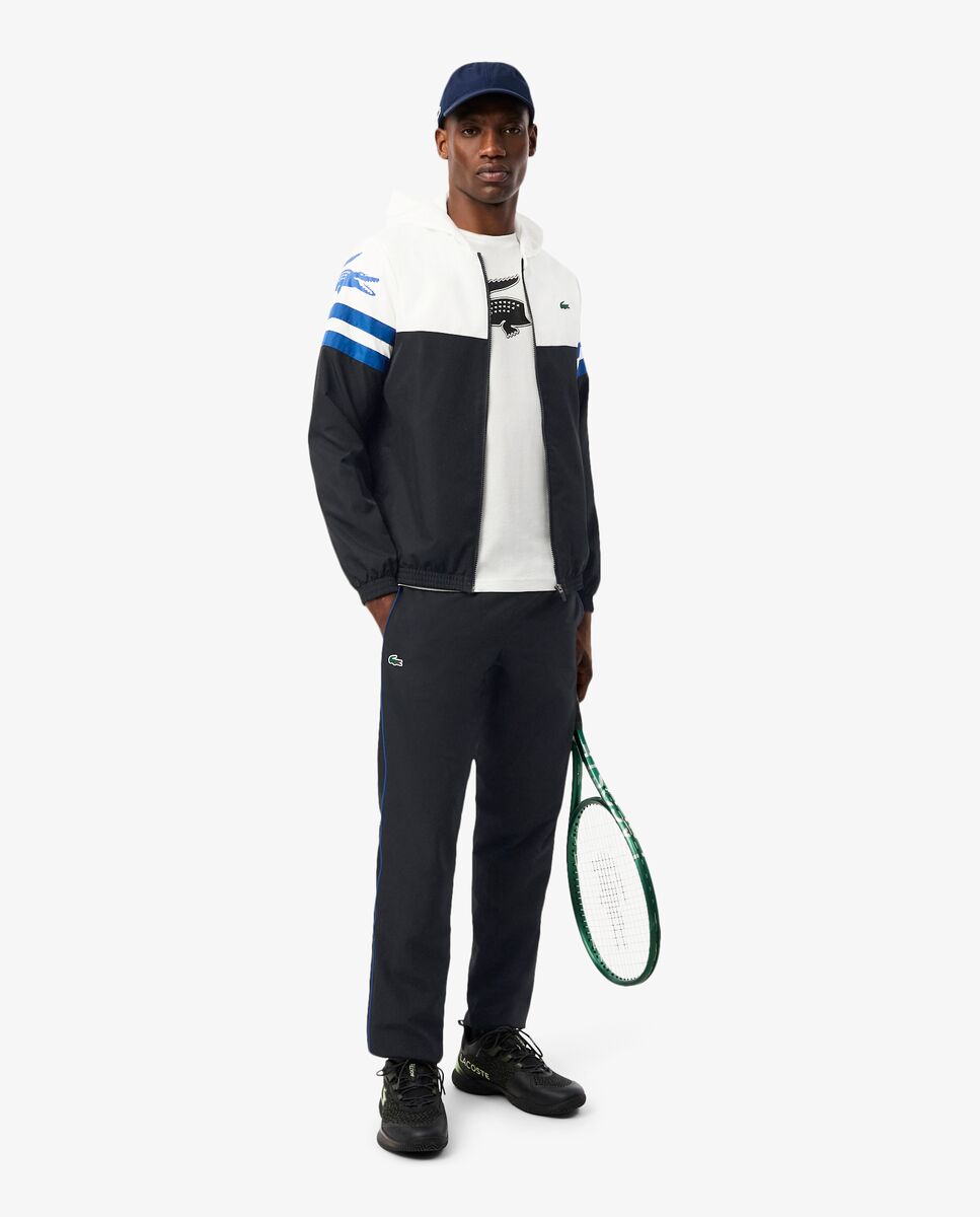 Pantalón de hombre de chándal de hombre con estampado de tenis - Lacoste - Negro Negro-4