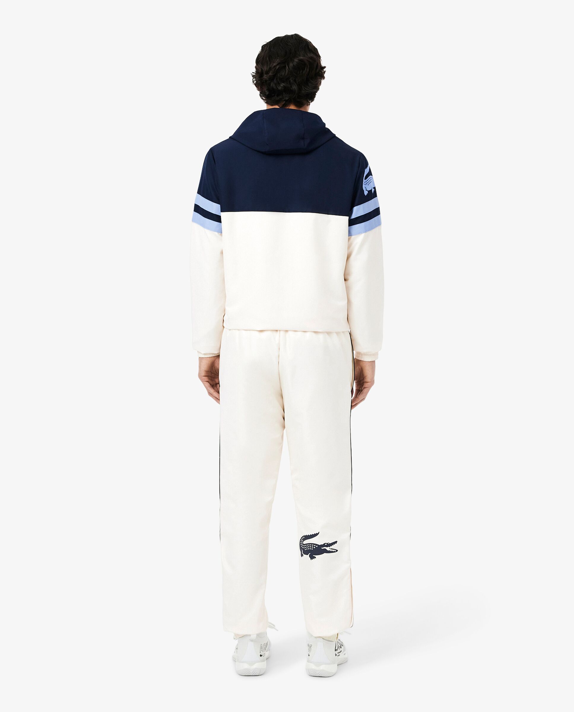 Pantalón de hombre de chándal de hombre con estampado de tenis - Lacoste - Gris oscuro Blanco-2