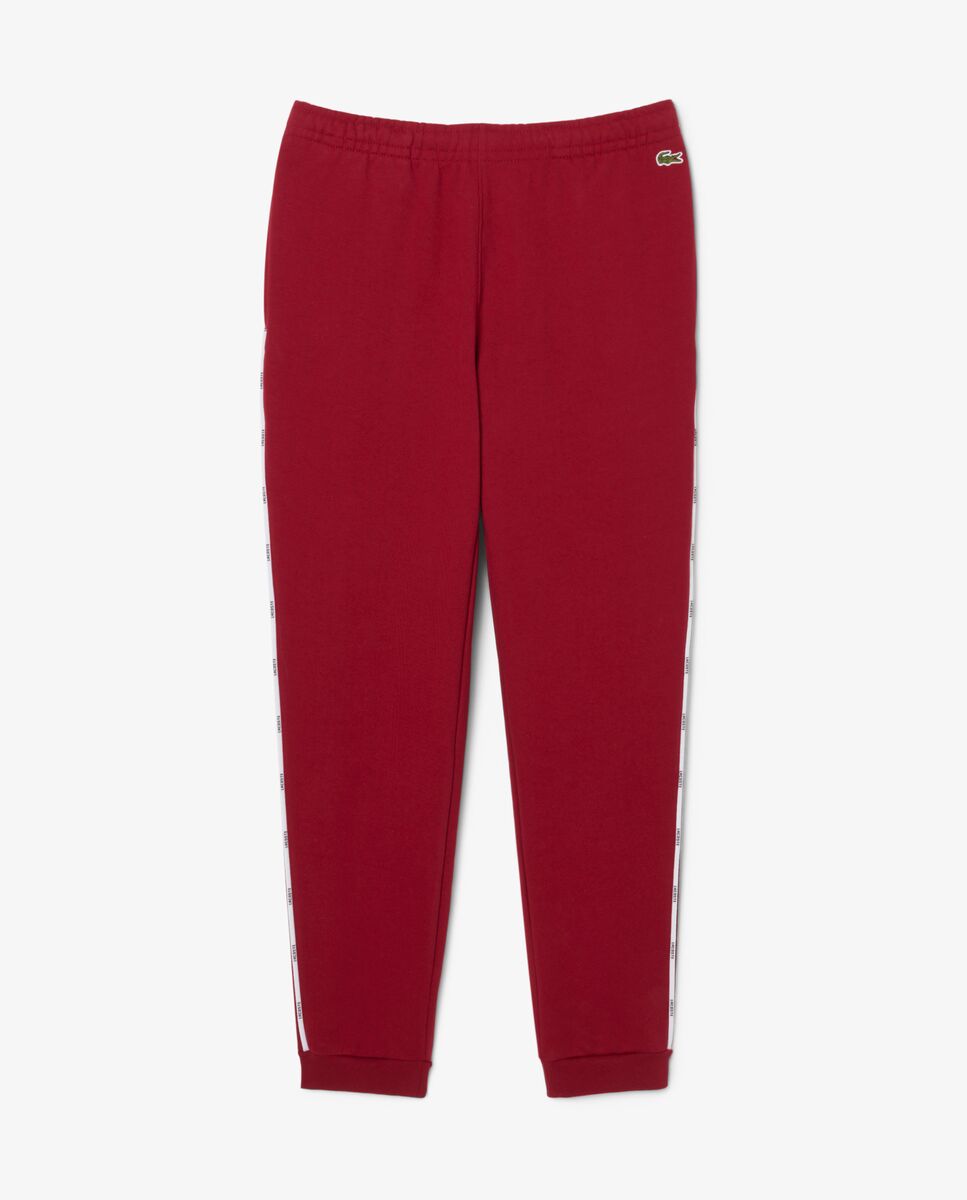 Pantalón de hombre de chándal con ribete de logotipo - Lacoste - Burdeos Burdeos-6