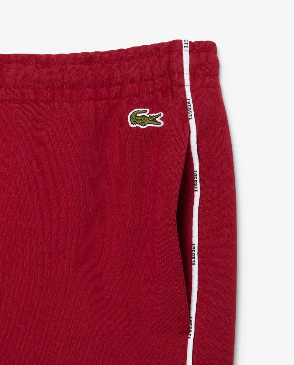 Pantalón de hombre de chándal con ribete de logotipo - Lacoste - Burdeos Burdeos-5
