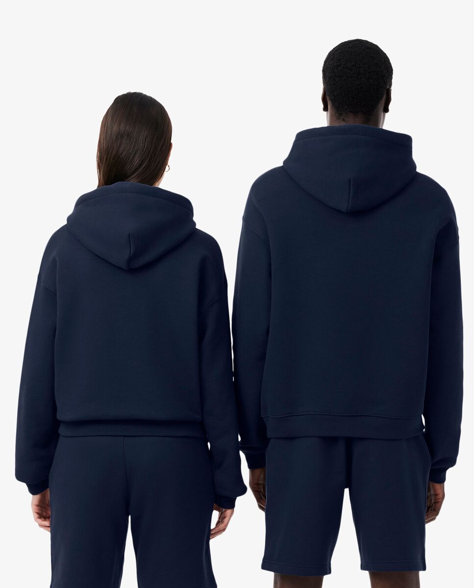 Sudadera unisex con capucha de felpa gruesa - Lacoste - Azul marino Azul marino-2