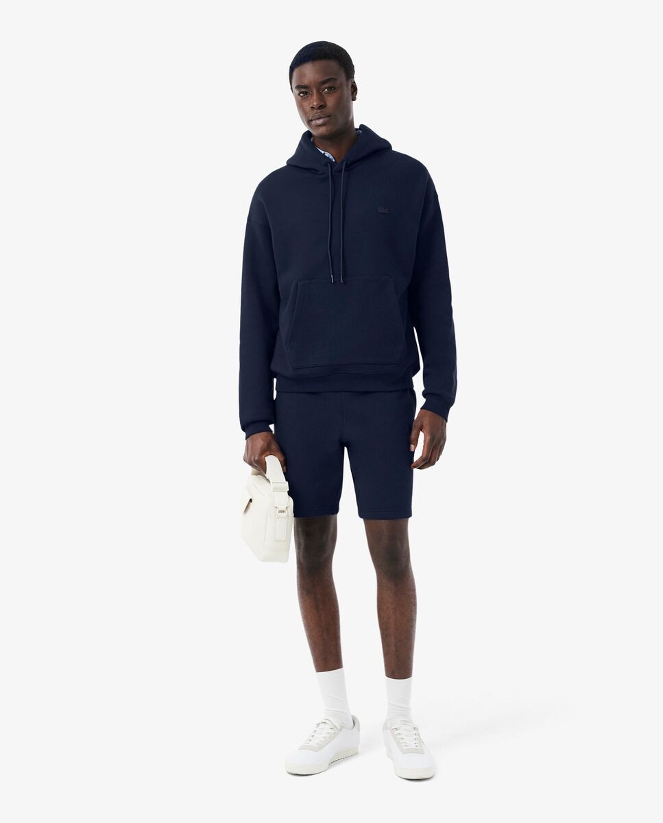 Sudadera unisex con capucha de felpa gruesa - Lacoste - Azul marino Azul marino-4