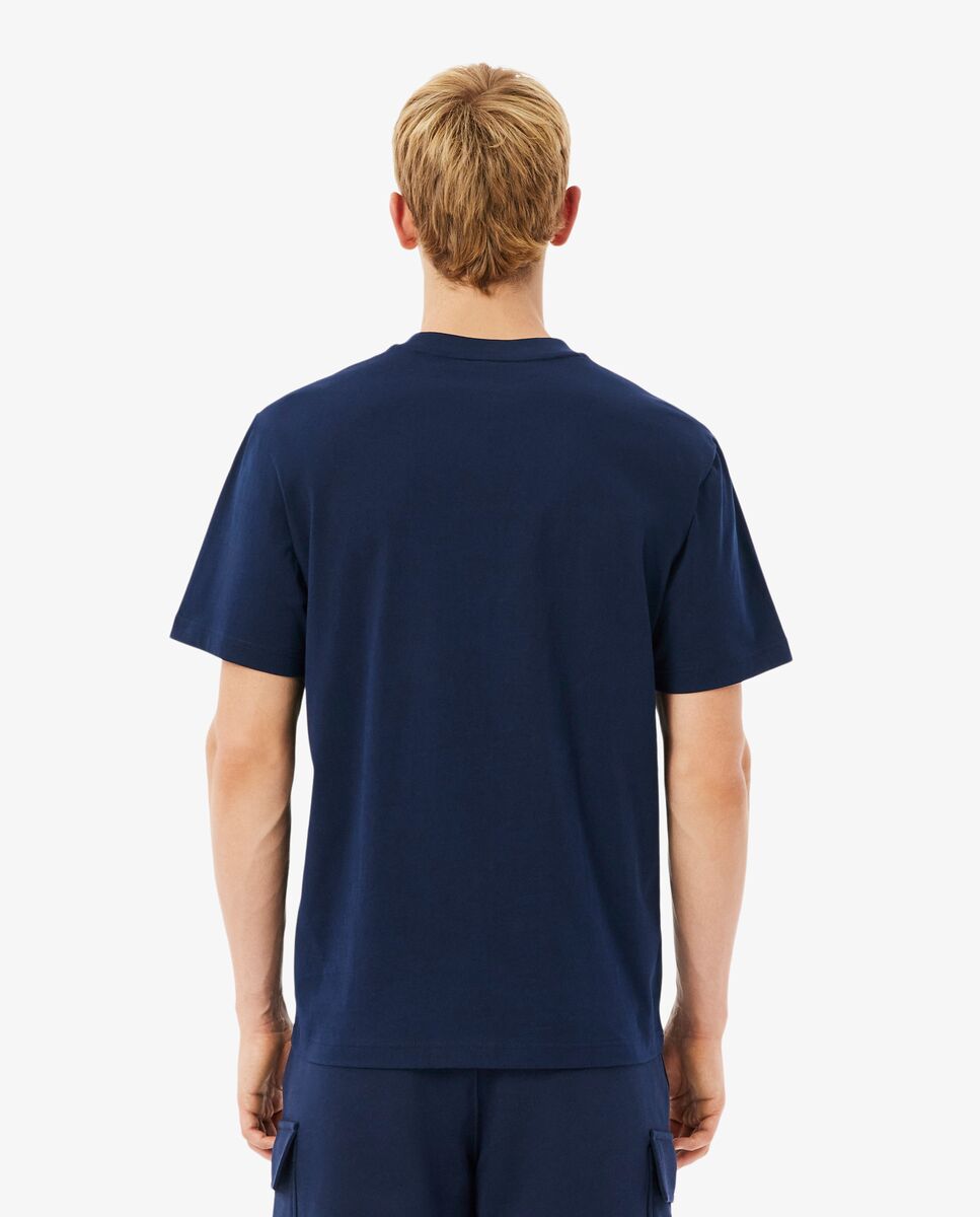 Camiseta de hombre color block de manga corta - Lacoste - Azul marino Azul marino-2