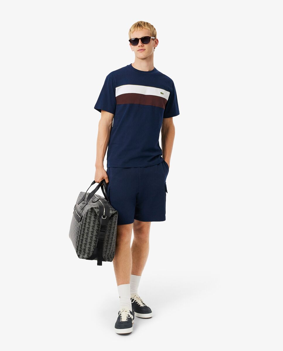 Camiseta de hombre color block de manga corta - Lacoste - Azul marino Azul marino-4