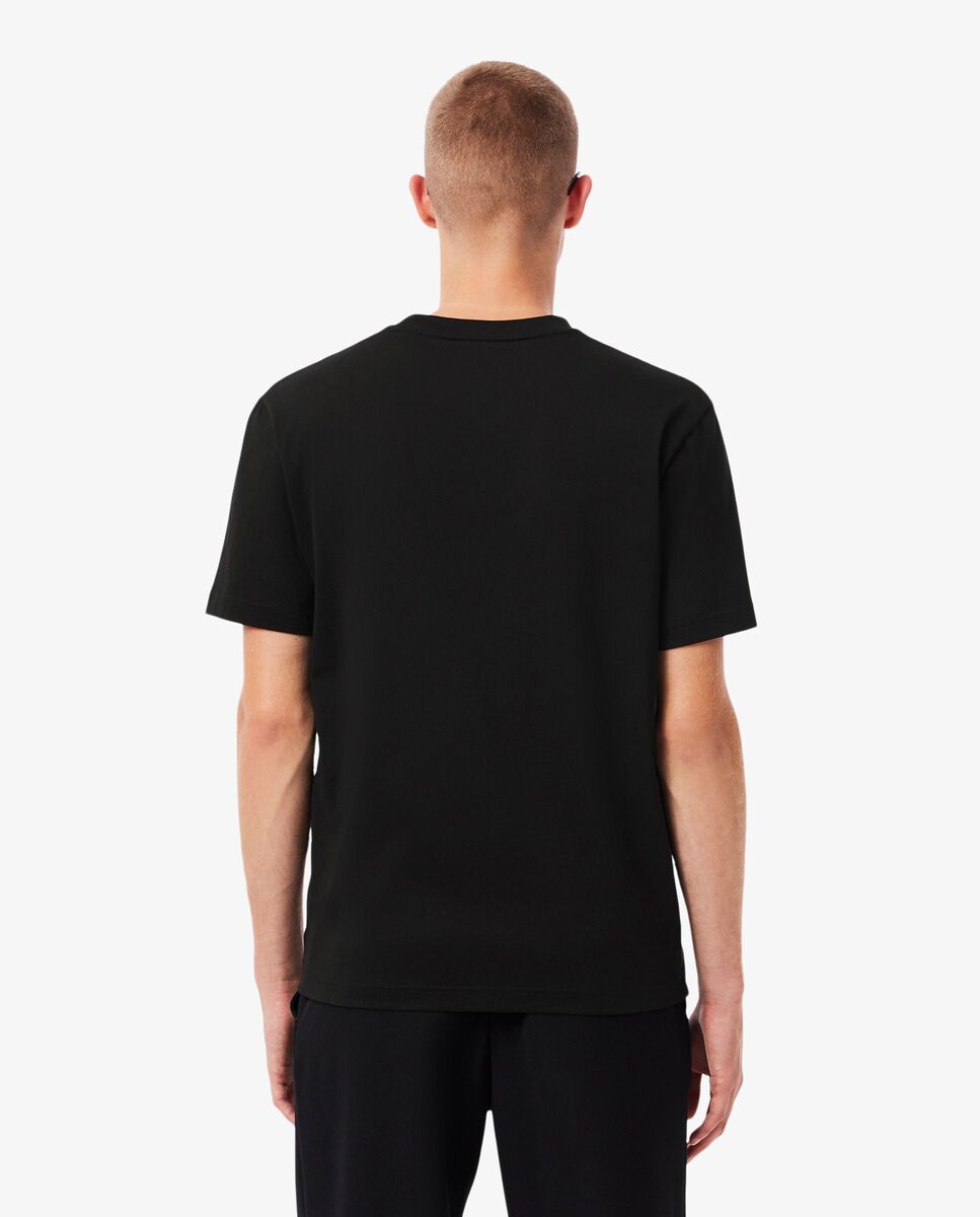 Camiseta de hombre color block de manga corta - Lacoste - Negro Negro-2