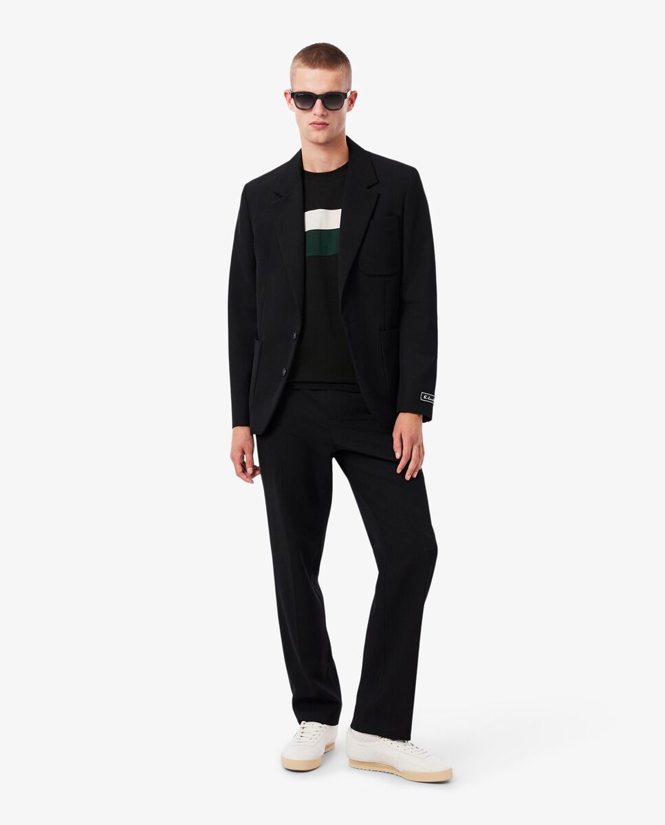 Camiseta de hombre color block de manga corta - Lacoste - Negro Negro-4