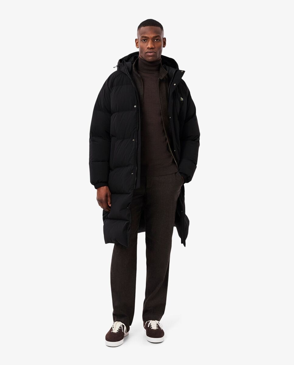 Chaqueta de hombre de plumón larga hidrófuga en - Lacoste - Negro Negro-1