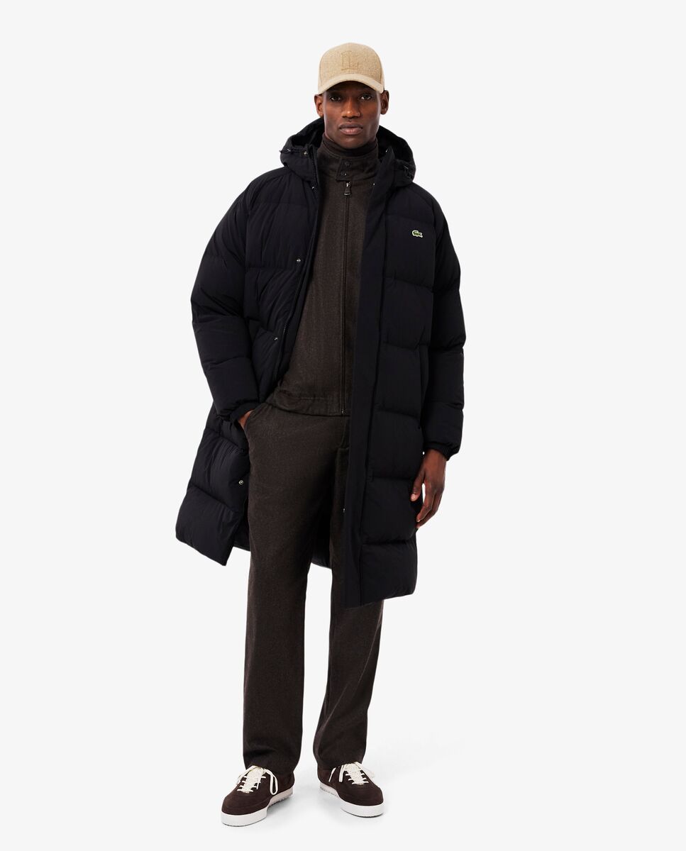 Chaqueta de hombre de plumón larga hidrófuga en - Lacoste - Negro Negro-4