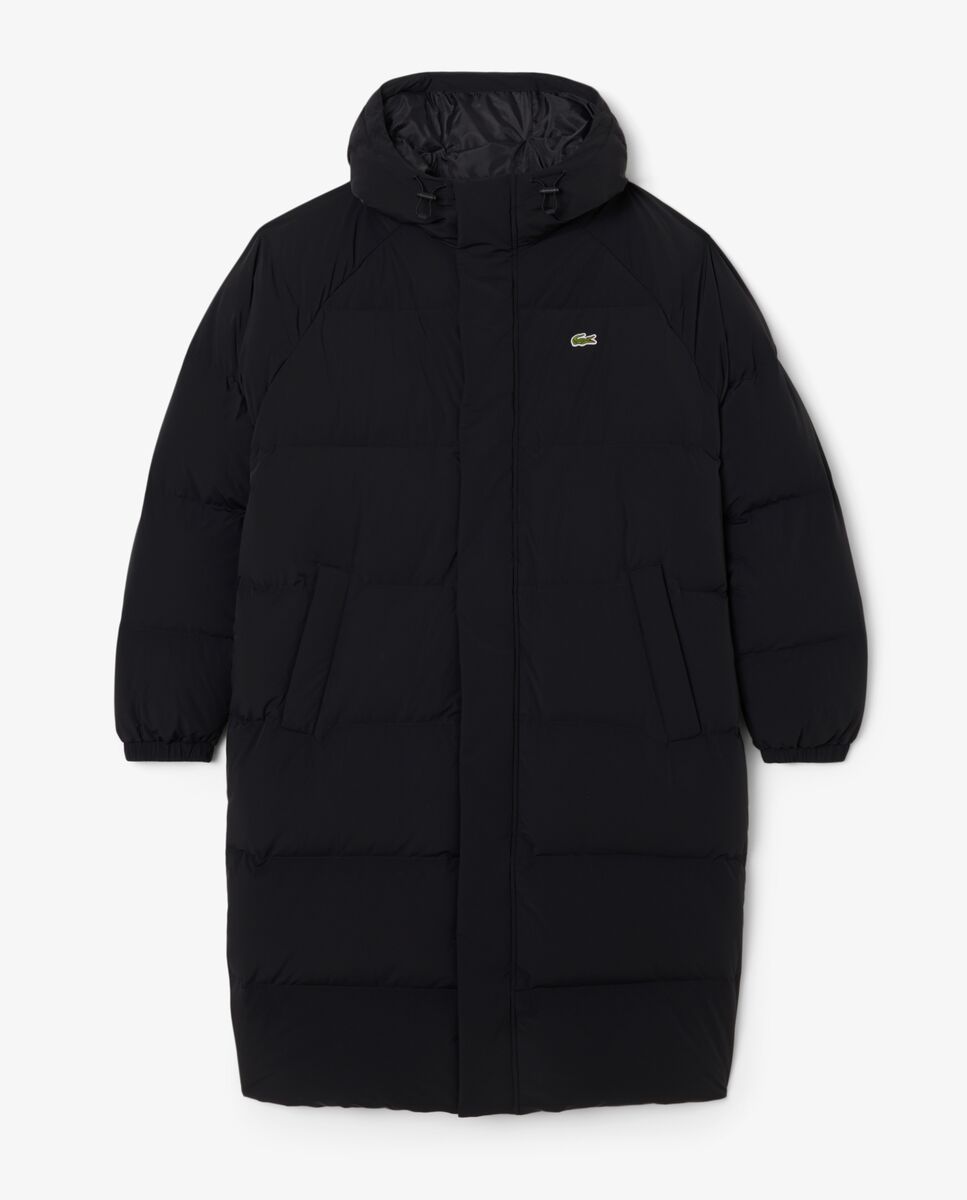 Chaqueta de hombre de plumón larga hidrófuga en - Lacoste - Negro Negro-5