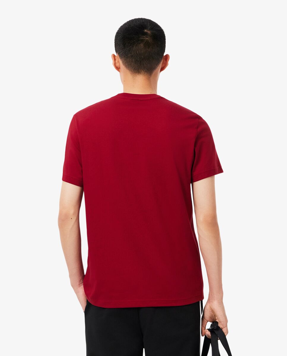 Camiseta de hombre de algodón de manga corta - Lacoste - Burdeos Burdeos-2