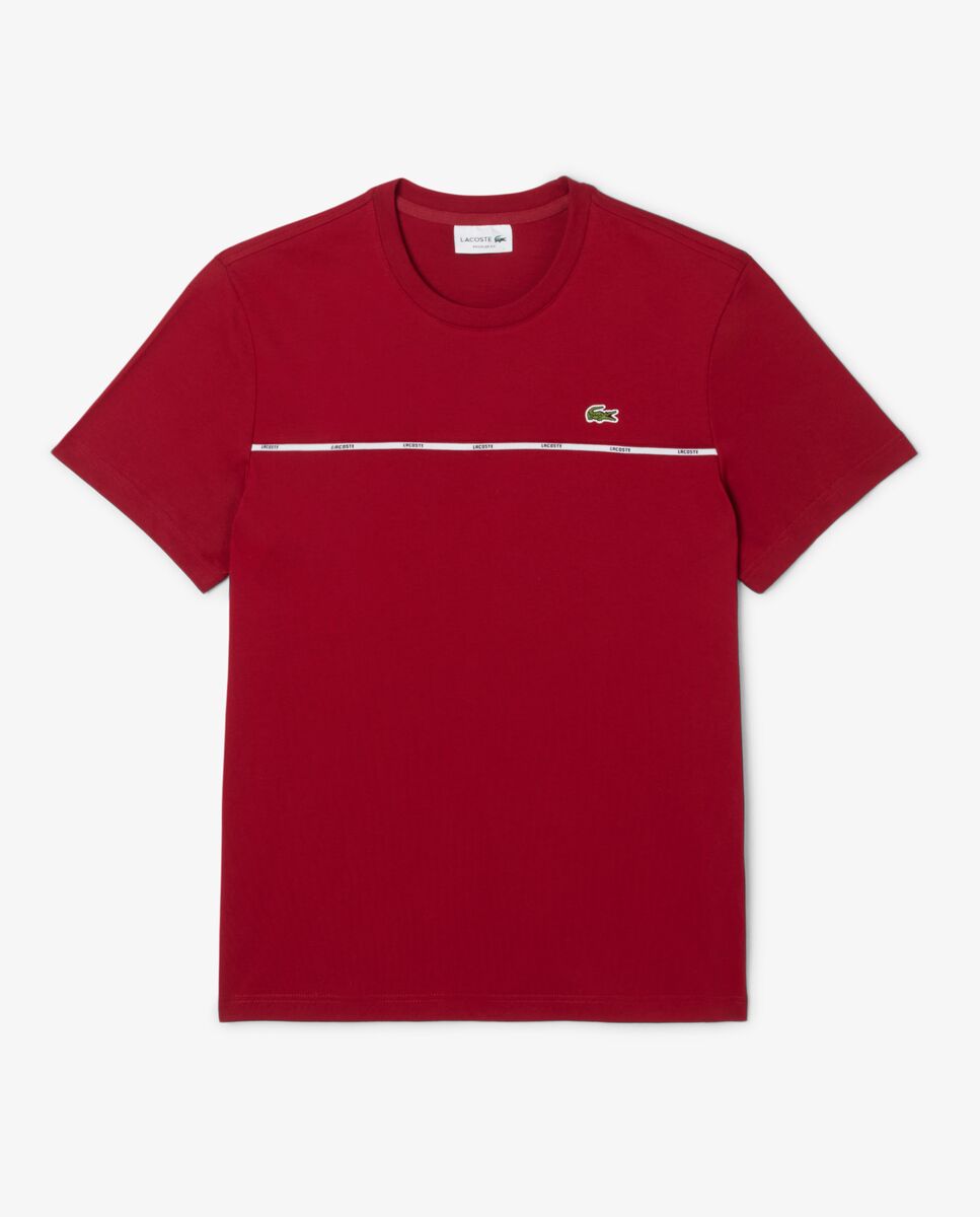 Camiseta de hombre de algodón de manga corta - Lacoste - Burdeos Burdeos-6