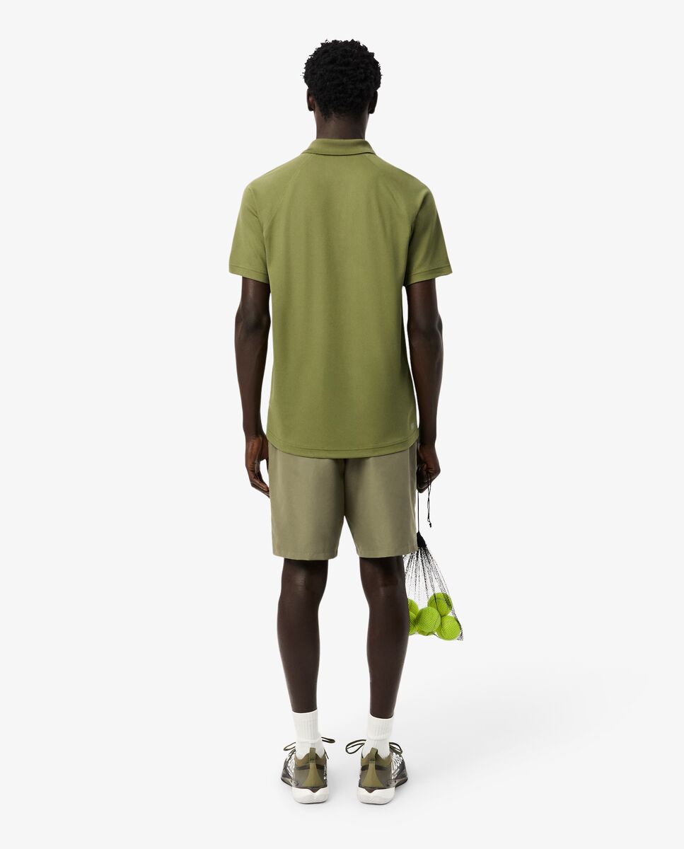 Pantalón de hombre corto de tenis de tafetán de rombos ligero - Lacoste - Verde militar Verde militar-2