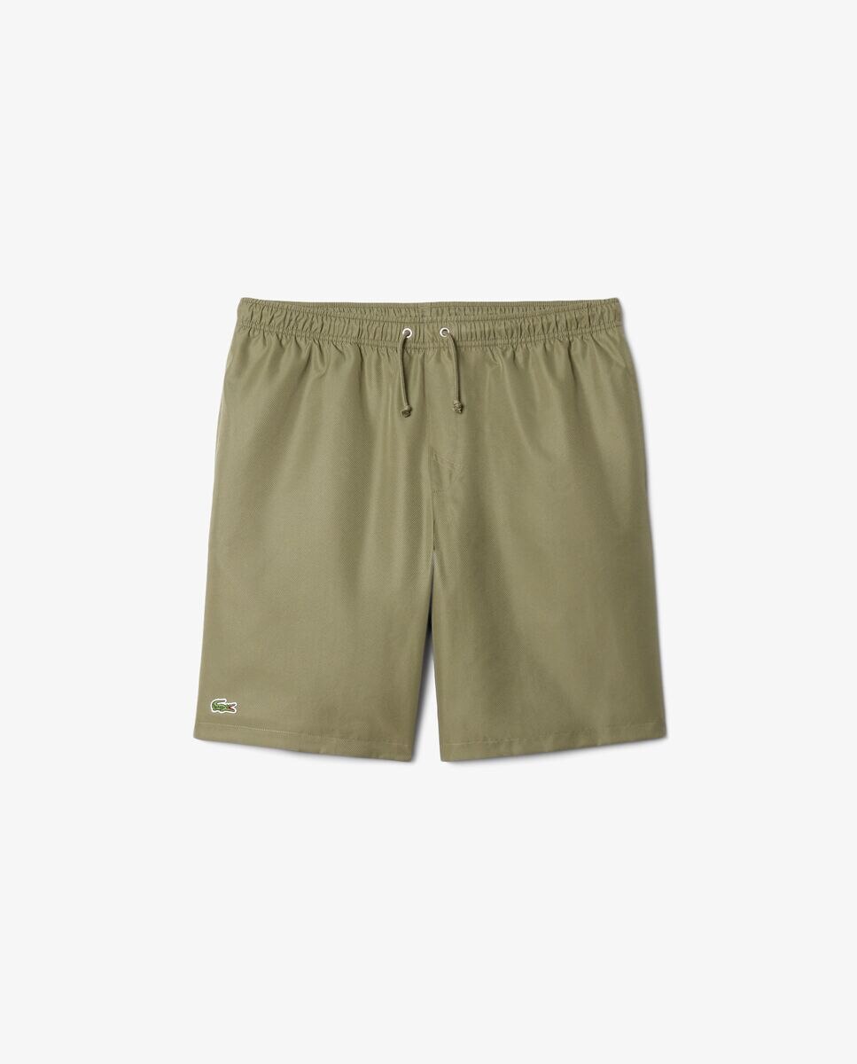 Pantalón de hombre corto de tenis de tafetán de rombos ligero - Lacoste - Verde militar Verde militar-6