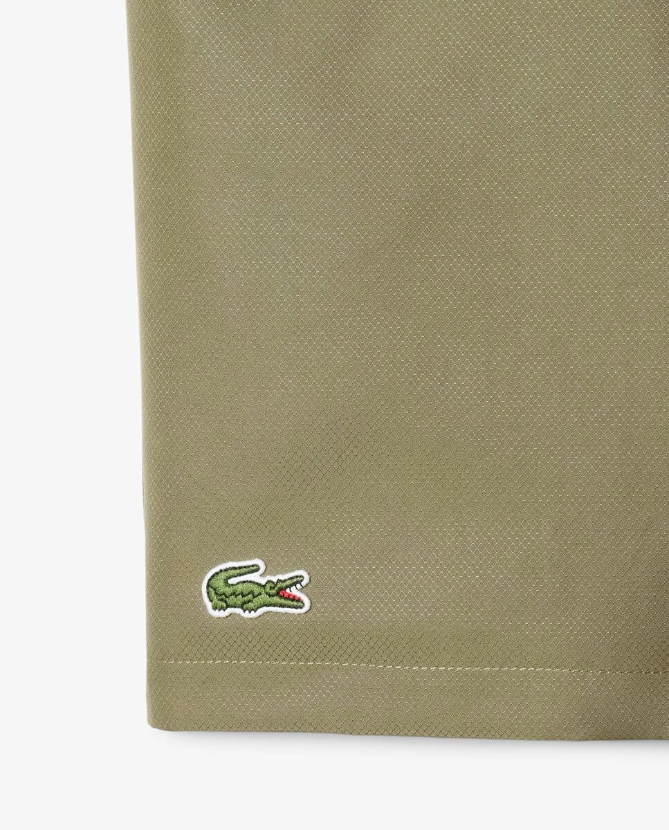 Pantalón de hombre corto de tenis de tafetán de rombos ligero - Lacoste - Verde militar Verde militar-5