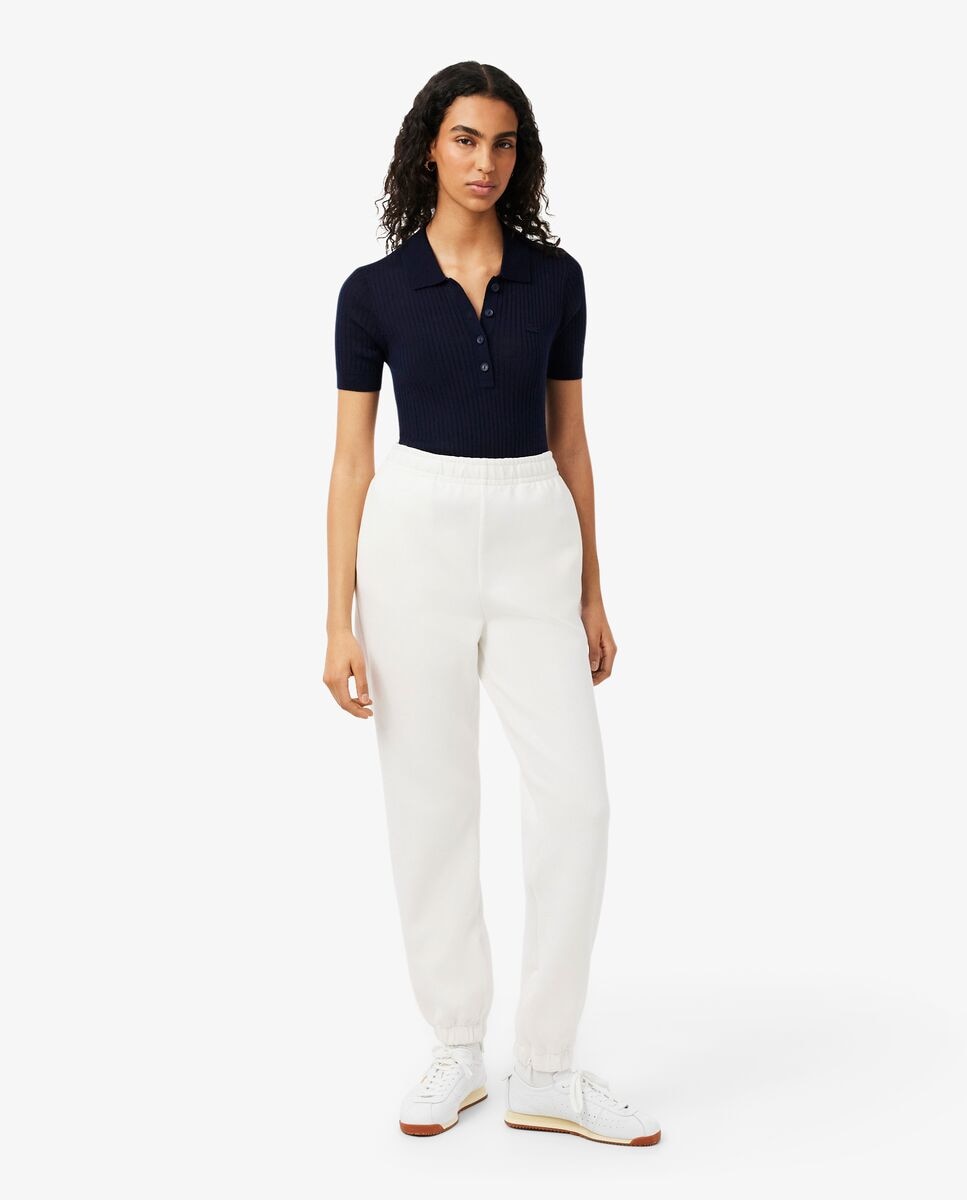 Lacoste - Pantalón de mujer de chándal de piqué.