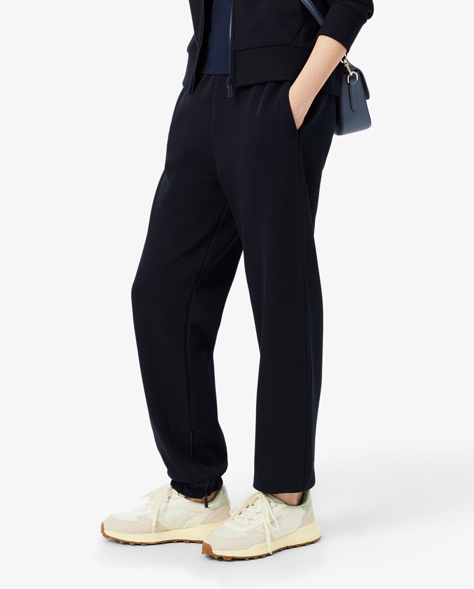 Pantalón de mujer de chándal de piqué - Lacoste - Azul marino Azul marino-3