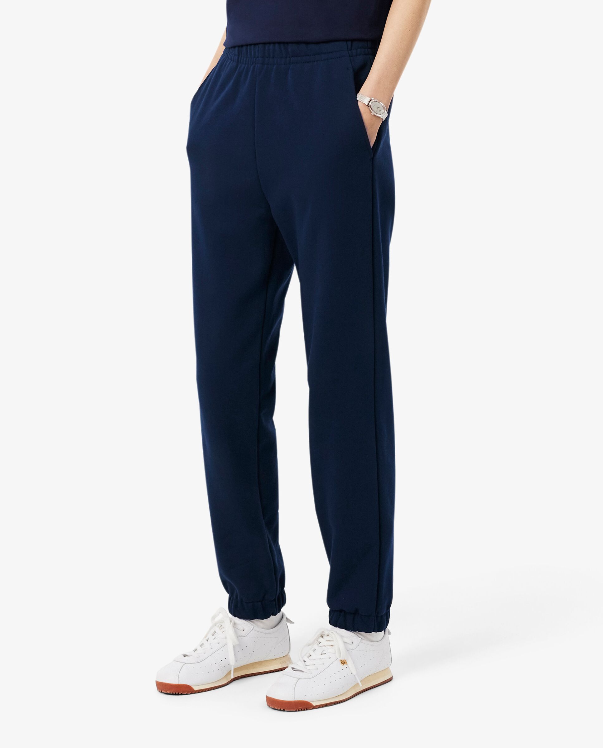 Pantalón de mujer de chándal de felpa - Lacoste - Azul marino Azul marino-3