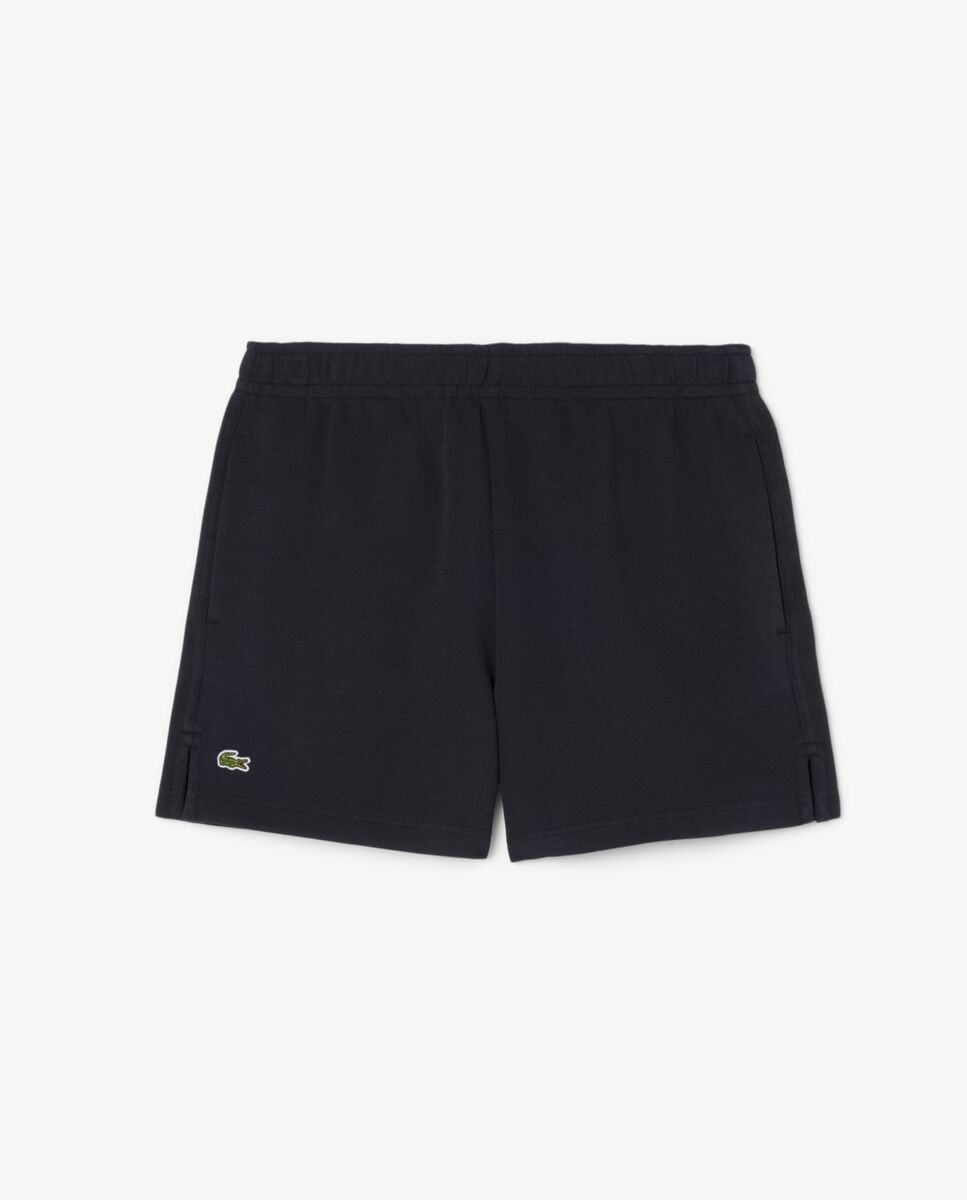 Pantalón de mujer corto de piqué de doble cara - Lacoste - Azul marino Azul marino-6