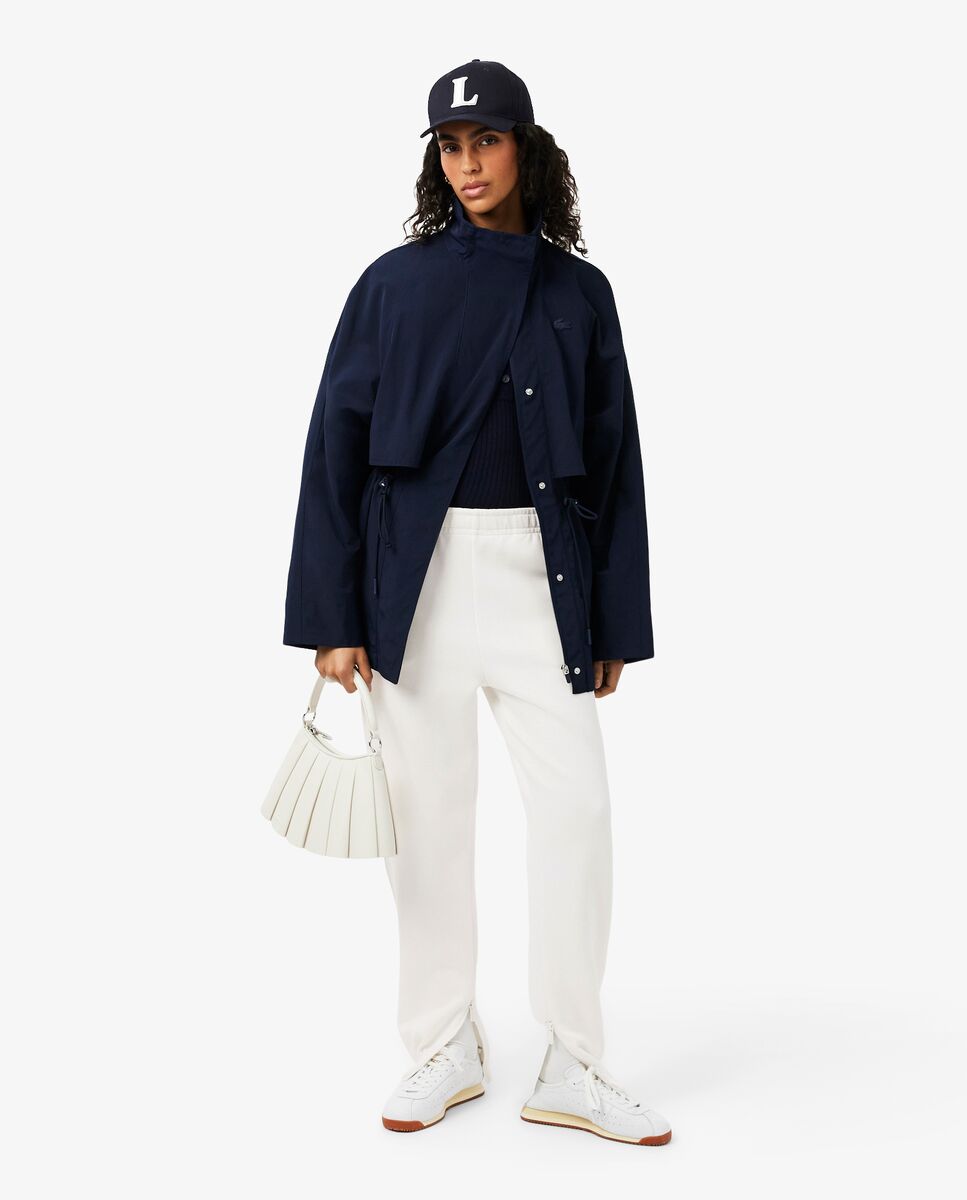 Pantalón de mujer de chándal de piqué - Lacoste - Blanco Blanco-4