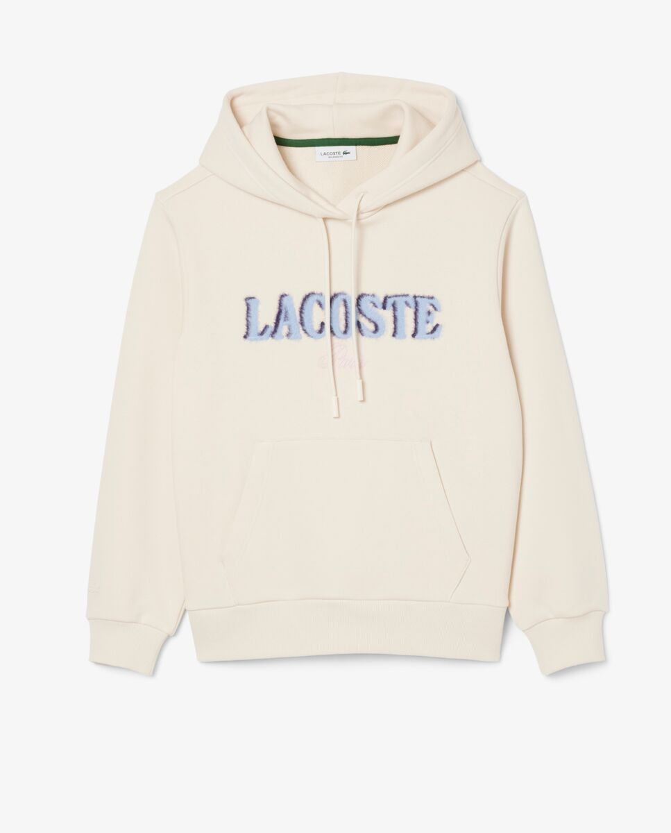 Sudadera de mujer con capucha de felpa con logotipo en - Lacoste - Blanco Blanco-6