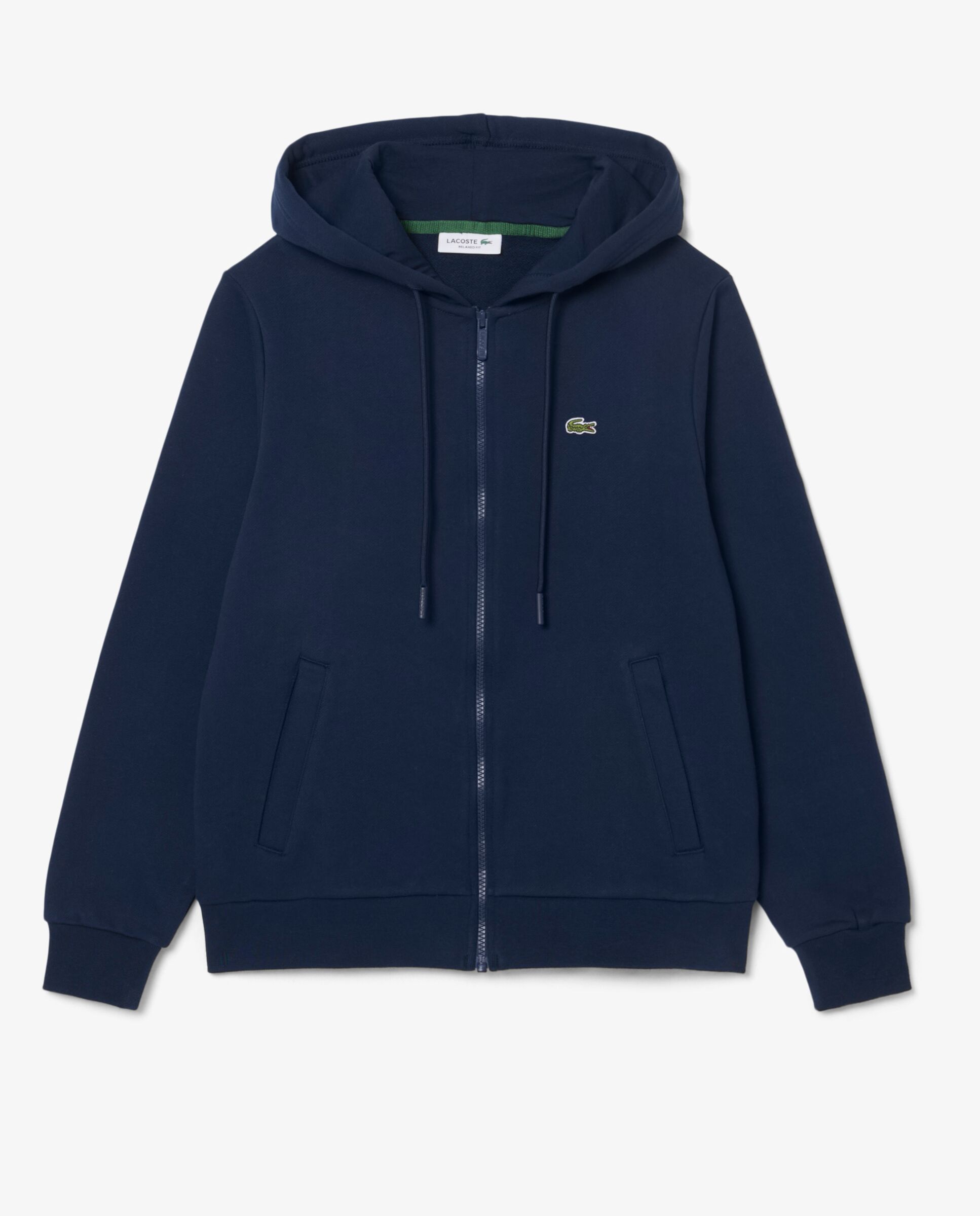 Sudadera de mujer con capucha de felpa con cremallera - Lacoste - Azul marino Azul marino-6