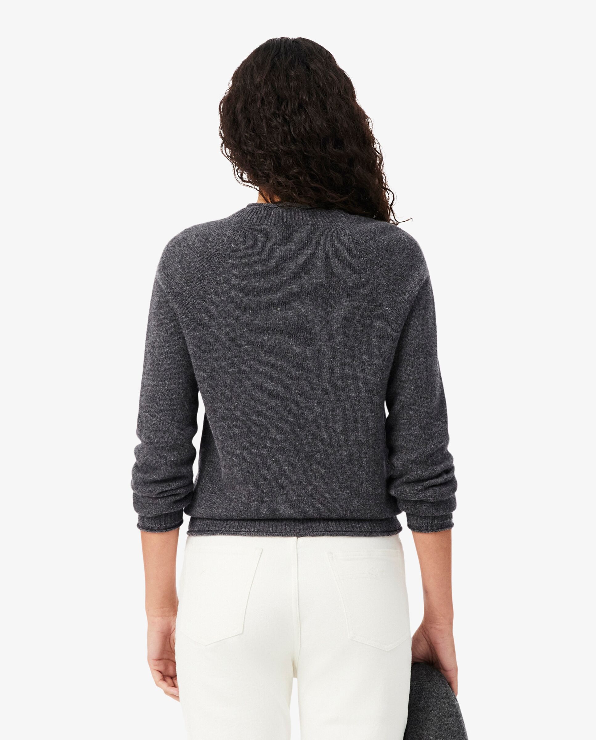 De lana cardada de punto 3d en azul - Lacoste - Gris oscuro Gris oscuro-2