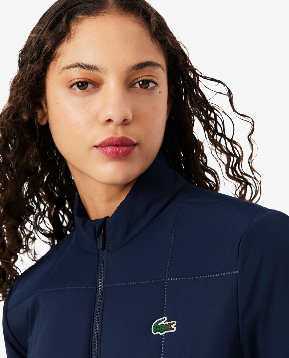 Imagen 3 de Chaqueta de mujer de golf hidrófuga con protección uv en azul - Lacoste - Azul marino Azul marino