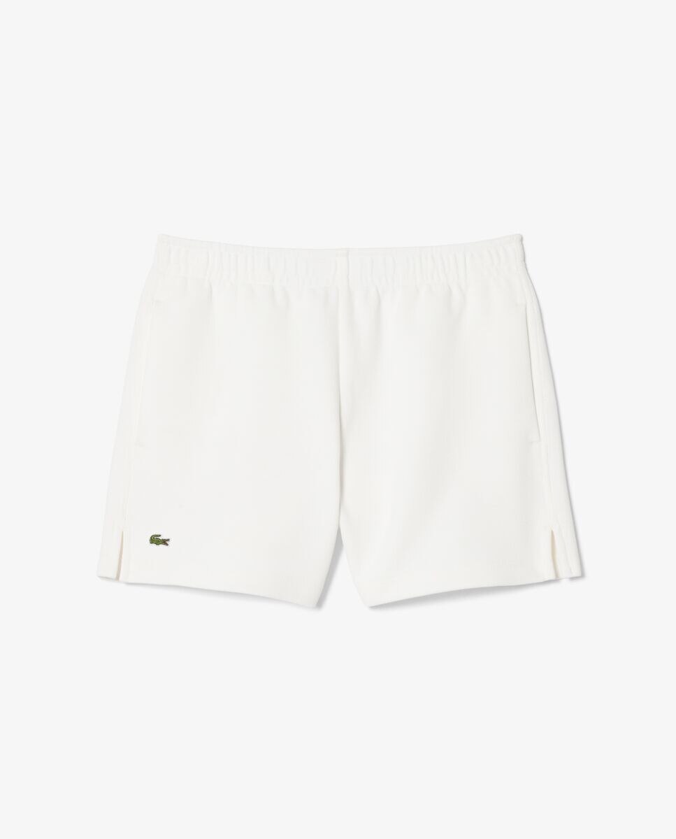 Pantalón de mujer corto de piqué de doble cara - Lacoste - Blanco Blanco-6
