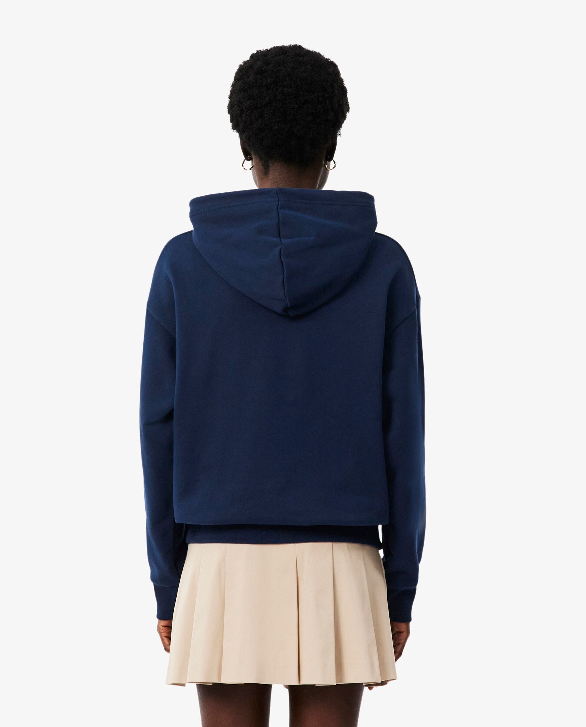 Sudadera de mujer con capucha de felpa oversized - Lacoste - Azul marino Azul marino-2