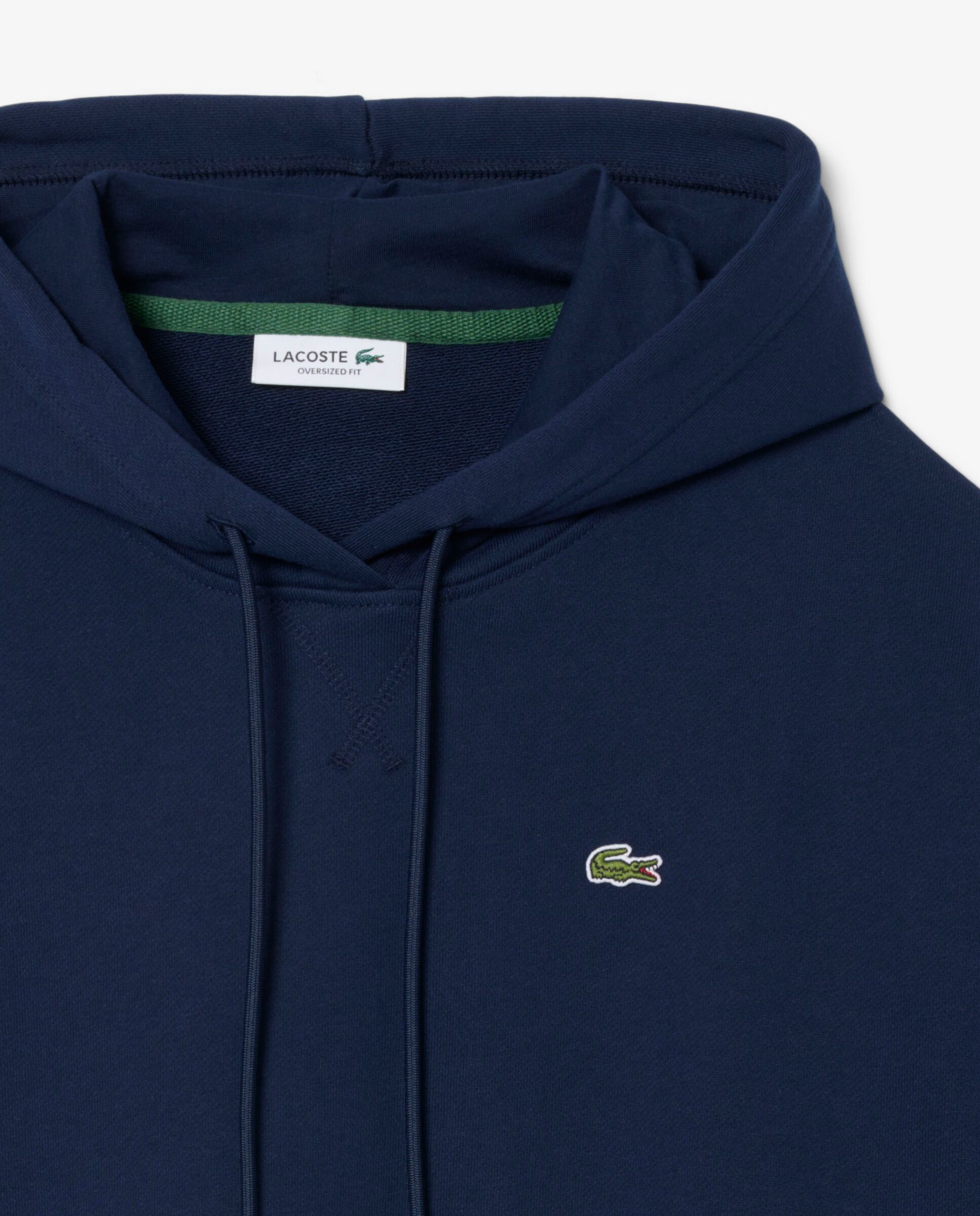 Sudadera de mujer con capucha de felpa oversized - Lacoste - Azul marino Azul marino-5